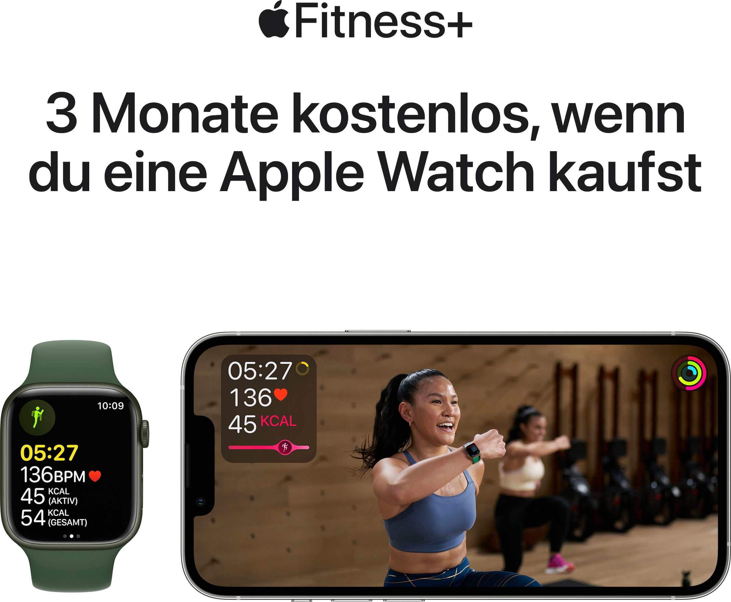 Apple Smartwatch »Watch Series 7 GPS + Cellular, 45mm«, (4,83 cm / 1,9 Zoll), Watch OS 8, 32 GB,)