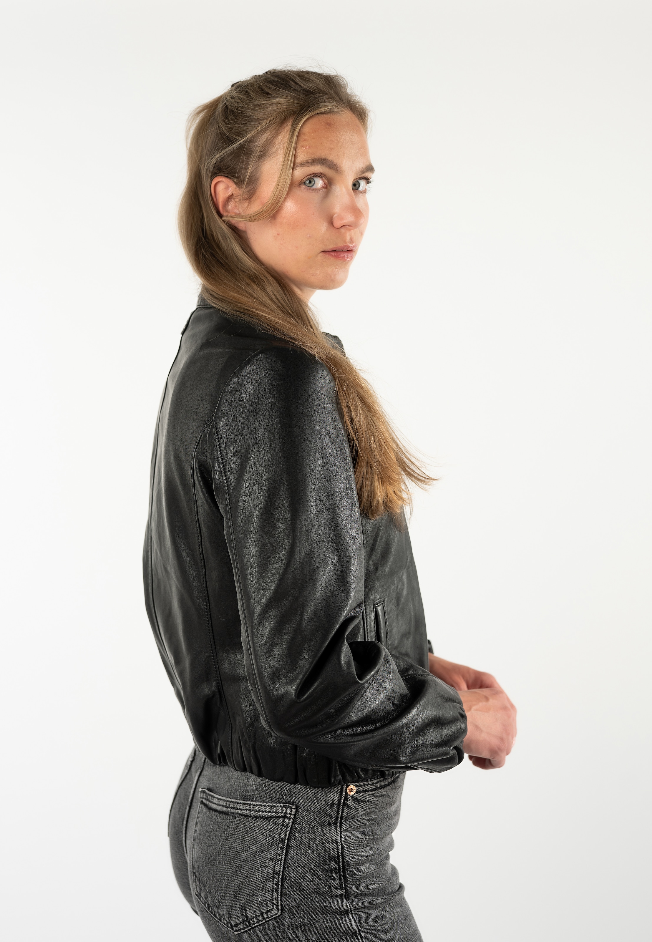 Mauritius Lederjacke »MWSvala« mit elastischen Saum- und Ärmelabschlüssen