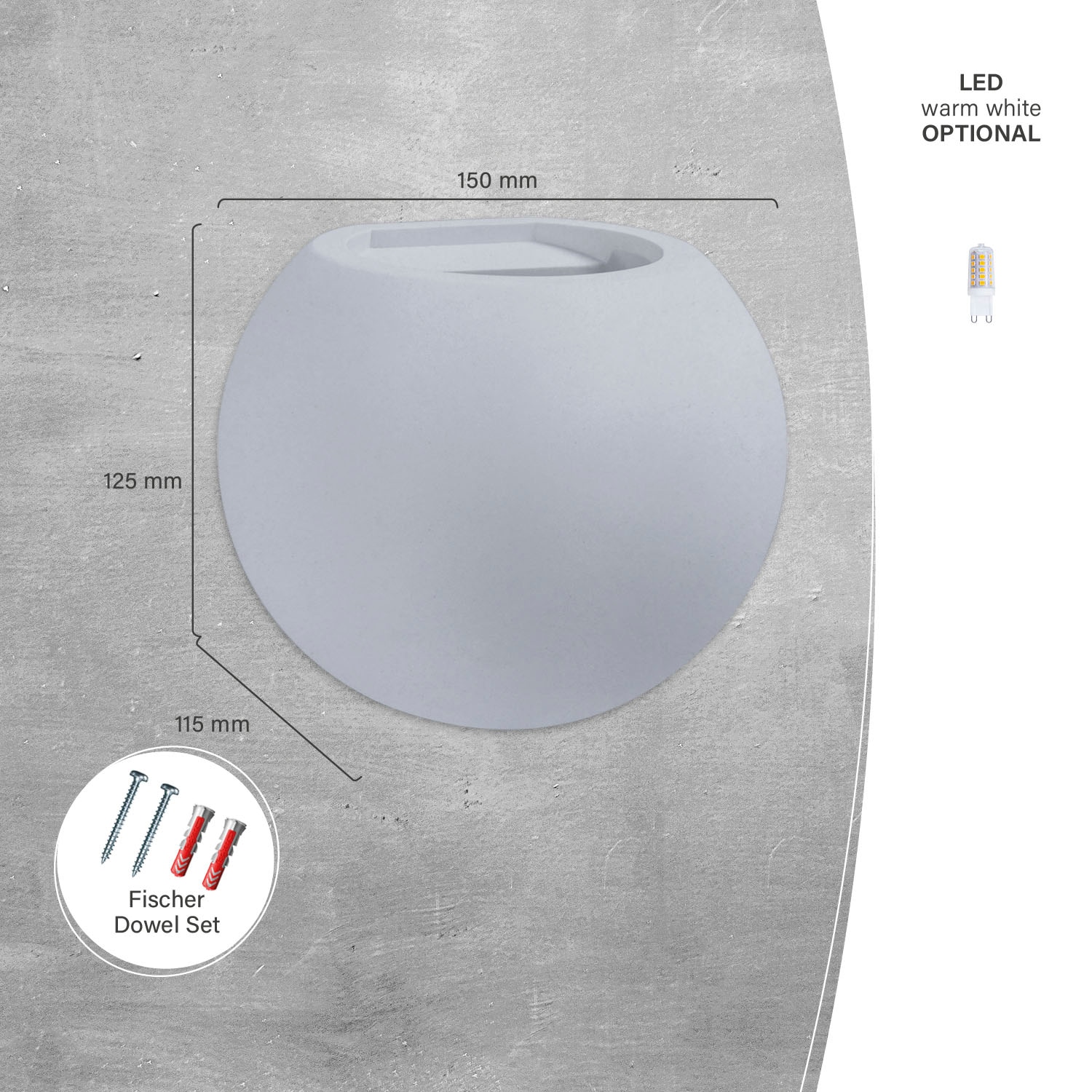 Paco Home Wandleuchte »MAYA« G9