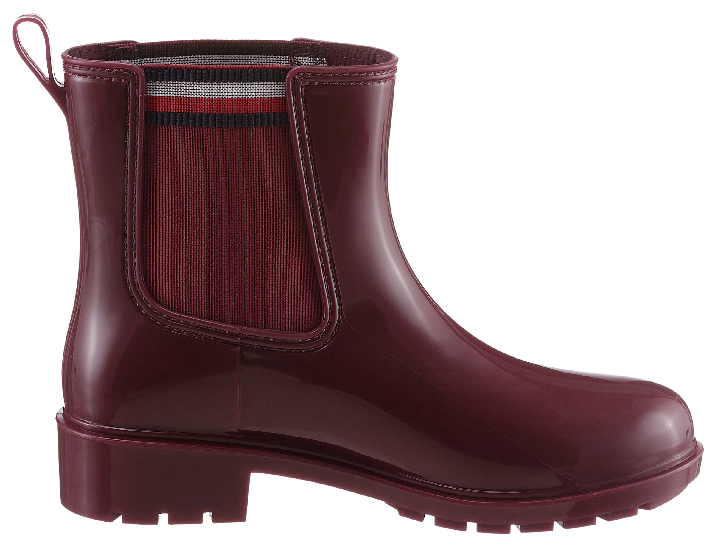 Tommy Hilfiger Chelseaboots »CORPORATE ELASTIC RAINBOOT«, mit beidseitigem Stretcheinsatz