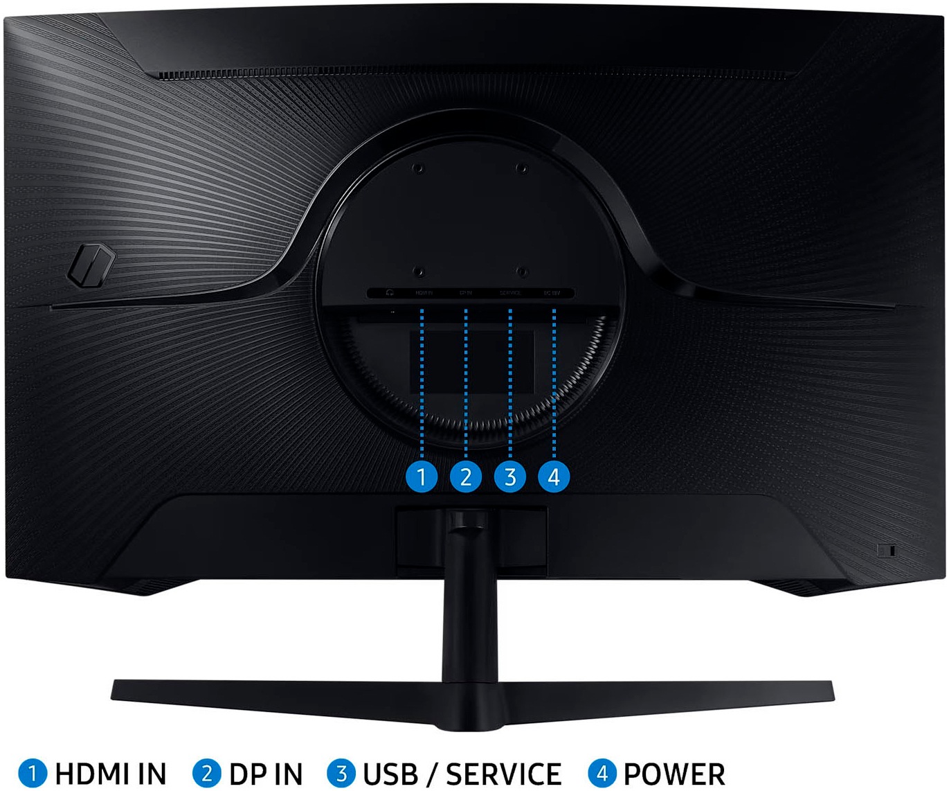 Samsung Curved-Gaming-LED-Monitor »S32CG554EU«, 80 cm/32 Zoll, 2560 x 1440 px, WQHD, 1 ms Reaktionszeit, 165 Hz