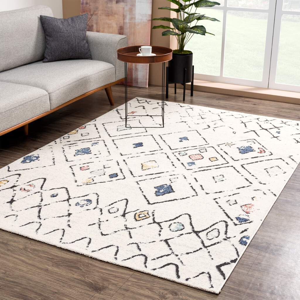 Carpet City Teppich »Mista 2574«, rechteckig, Kurzflor, Boho-Optik,  Multicolor, Weich