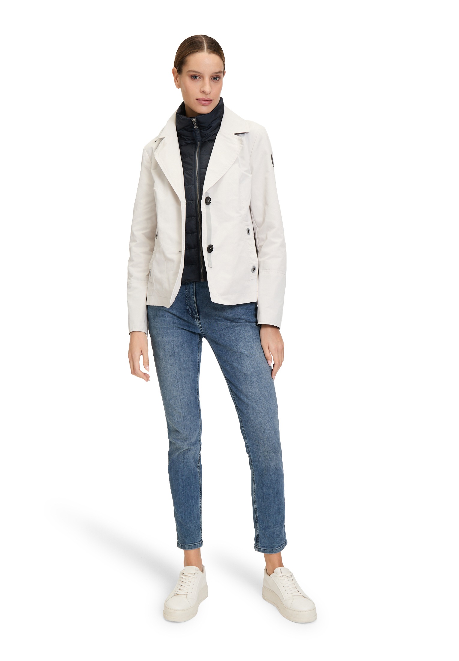 Amber & June Sommerjacke »Übergangsjacke mit abnehmbarem Westenteil«