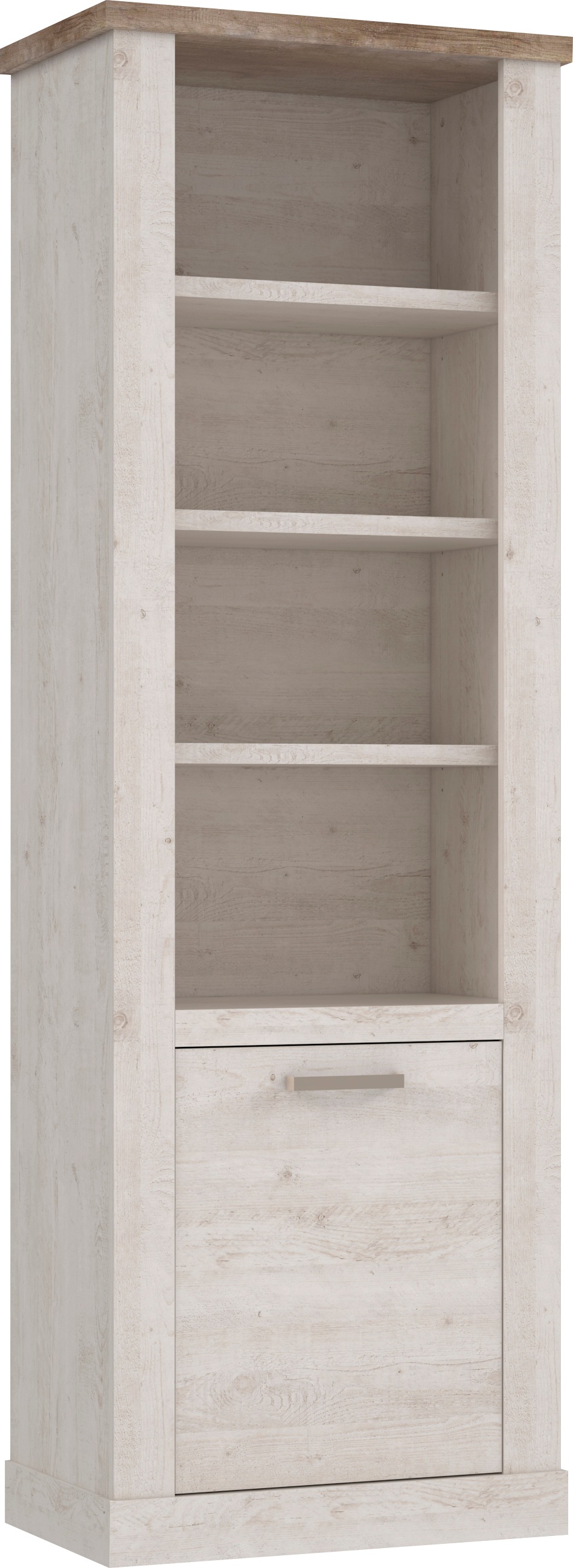 FORTE Bücherregal »Duro«, Höhe 212 cm, Aktenregal mit Tür, im Landhausstil