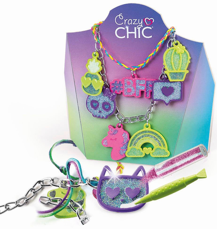 Clementoni® Kreativset »Crazy Chic, Meine bunten Anhänger«