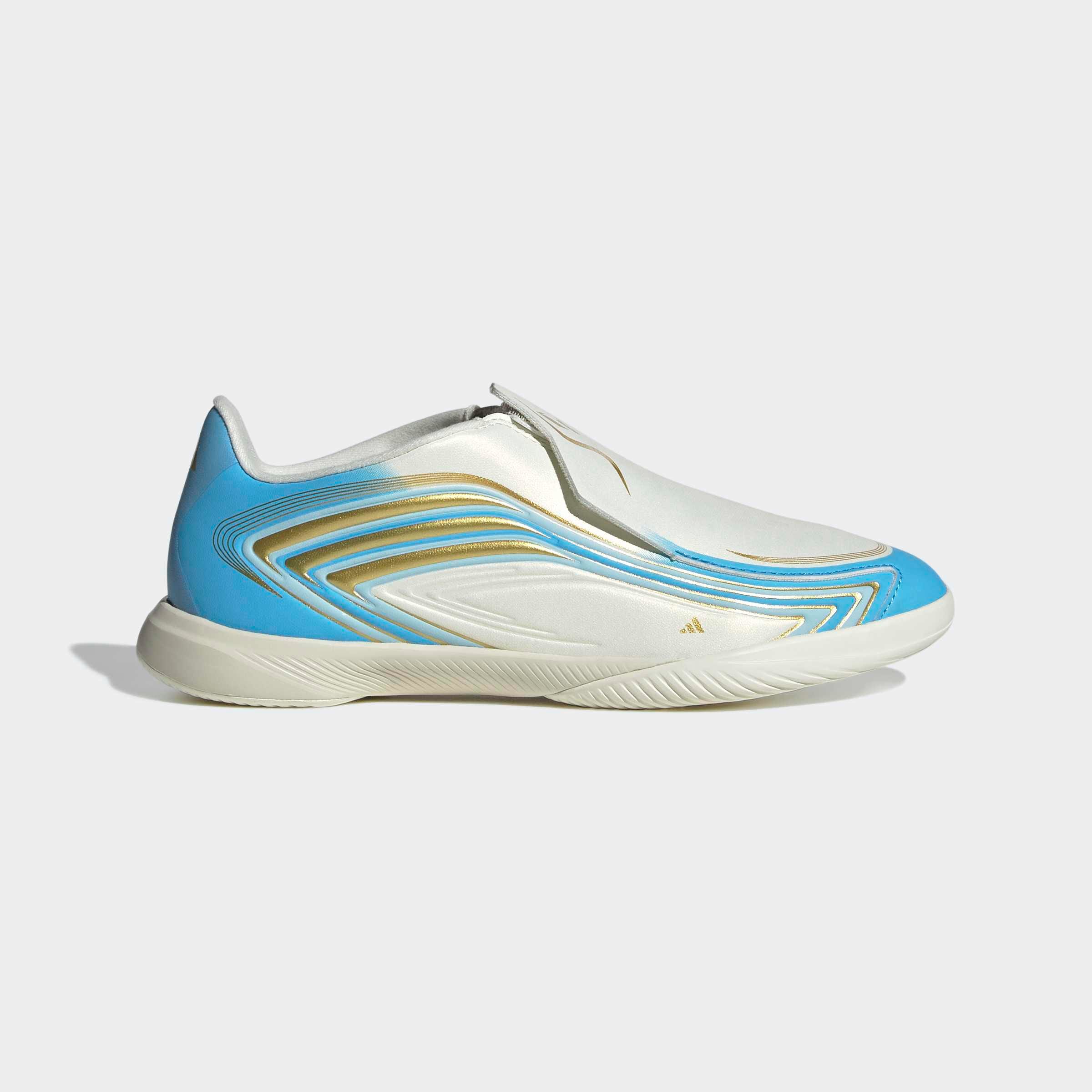 adidas Performance Fußballschuh »F50 MESSI LEAGUE KIDS , HALLENBÖDEN, OHNE SCHNÜRSENKEL«  für Hallenboden, für Jugendliche & Kinder