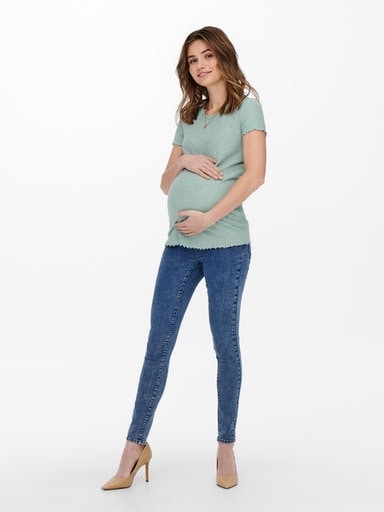 ONLY MATERNITY Umstandsjeans »OLMRAIN LIFE REG SK JEGGING MBD DNM NOOS«