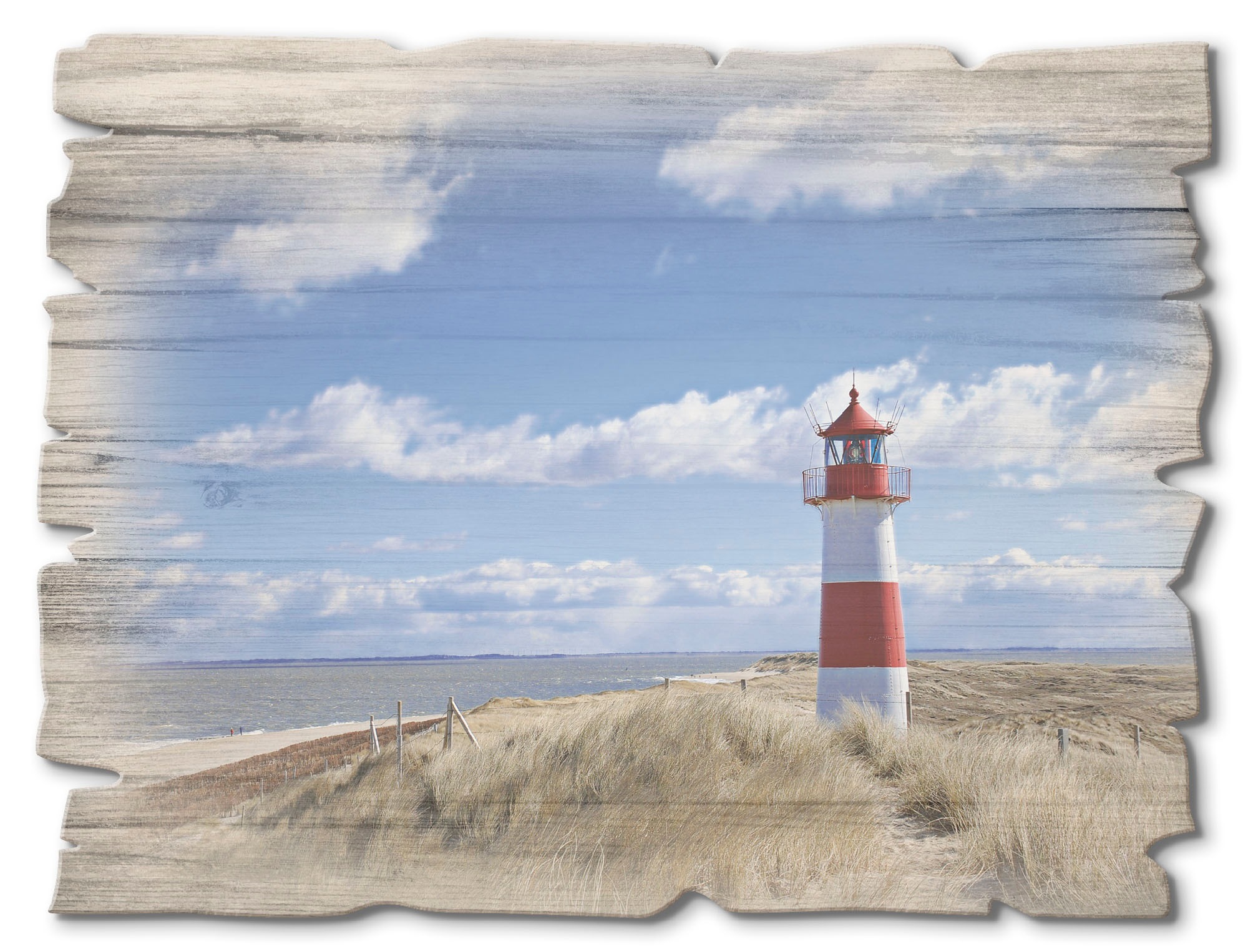 Holzbild »Leuchtturm Sylt«, Gebäude, (1 St.)