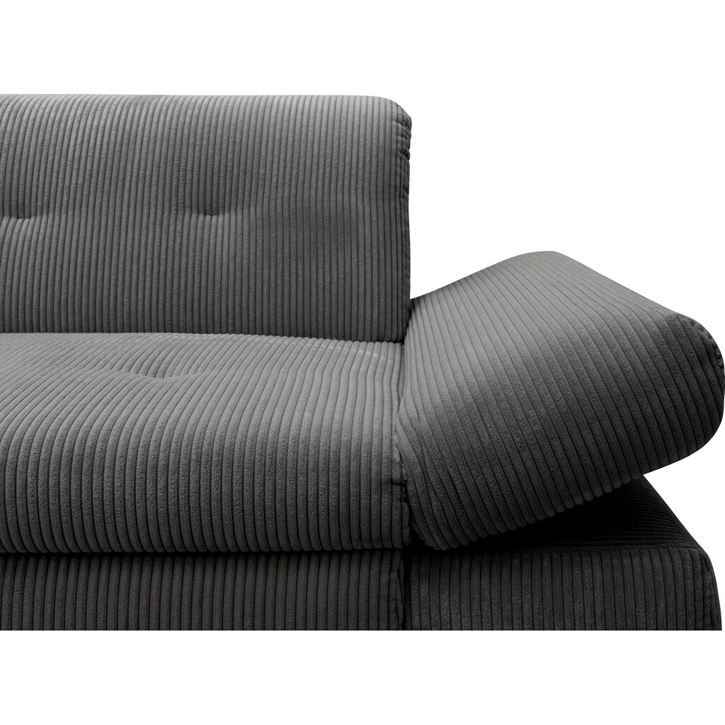 DOMO collection Ecksofa »Moric Schlafsofa B/T/H 300/172/80 cm, auch in Cord, L-Form«