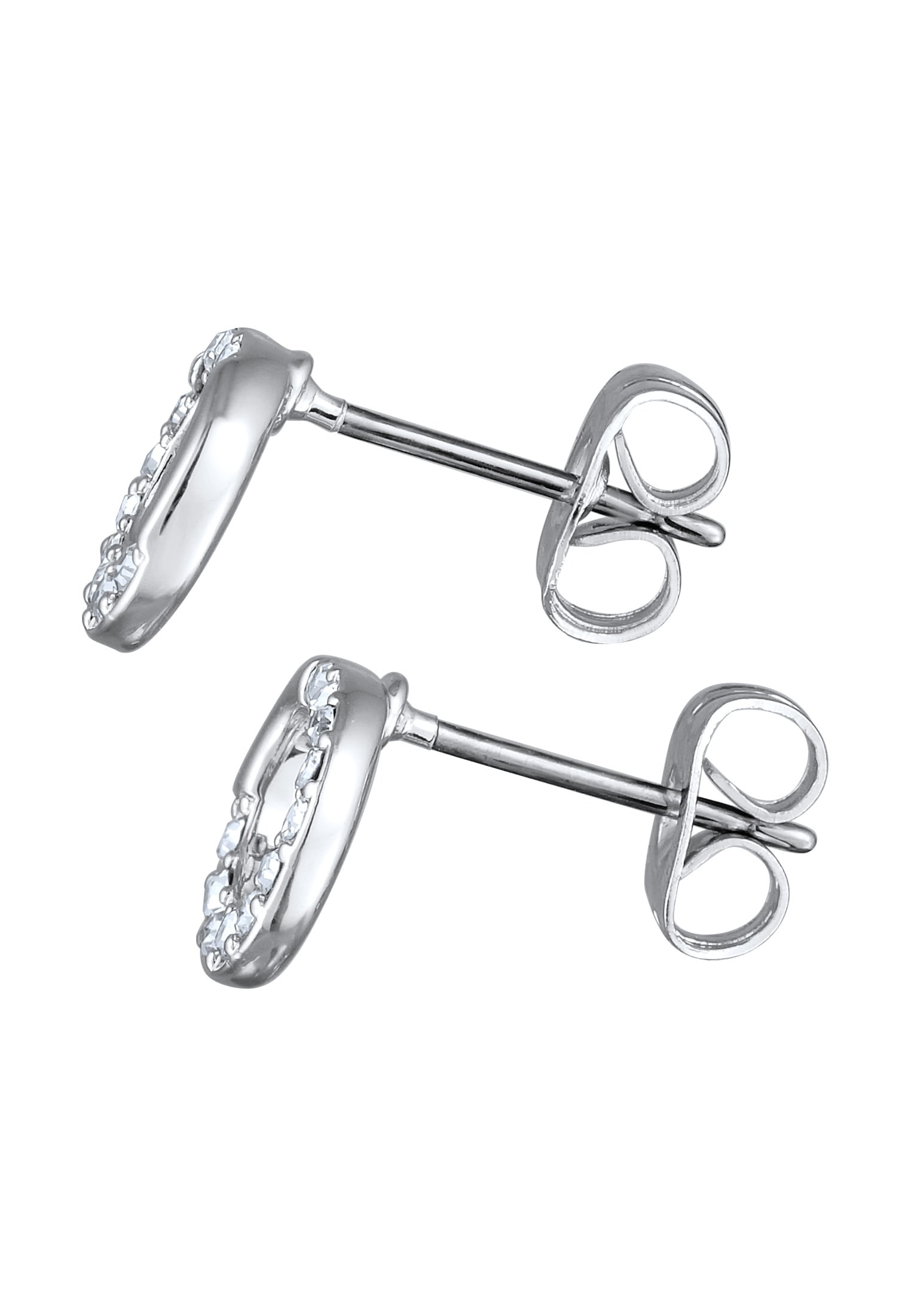 Elli Paar Ohrstecker »Ohrringe Ohrstecker Damen Kreis Kristalle Elegant Goldfarben«