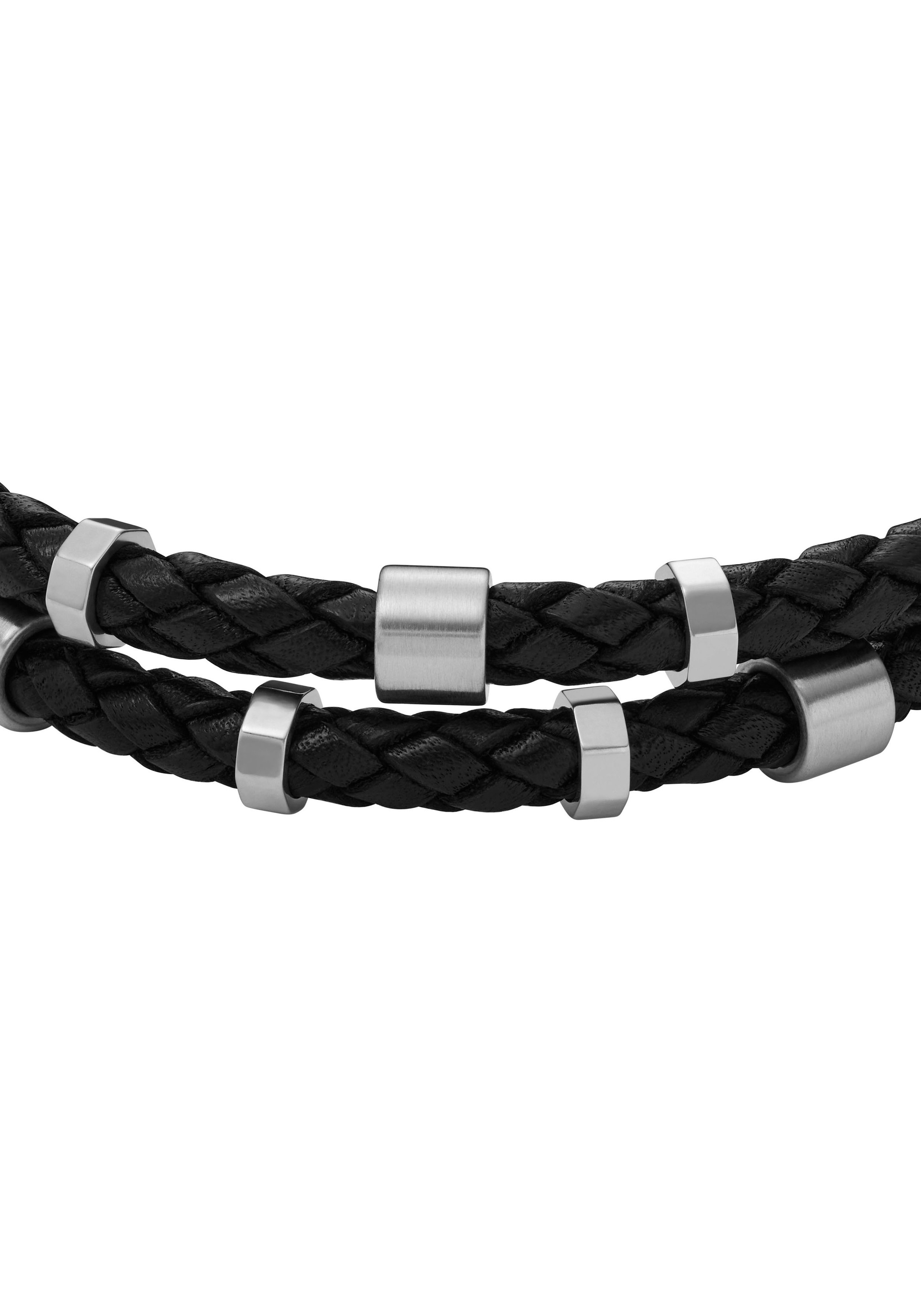Fossil Armband »Schmuck Geschenk Edelstahl Leder Armschmuck JEWELRY«