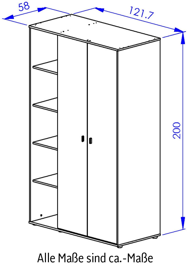 Gami Schlafzimmer-Set »RITMO SCHLAFZIMMER SET 1« 7 Stk. tlg. Ein Schlafzimmer im zeitlosen Stil mit vielen praktischen Lösungen!
