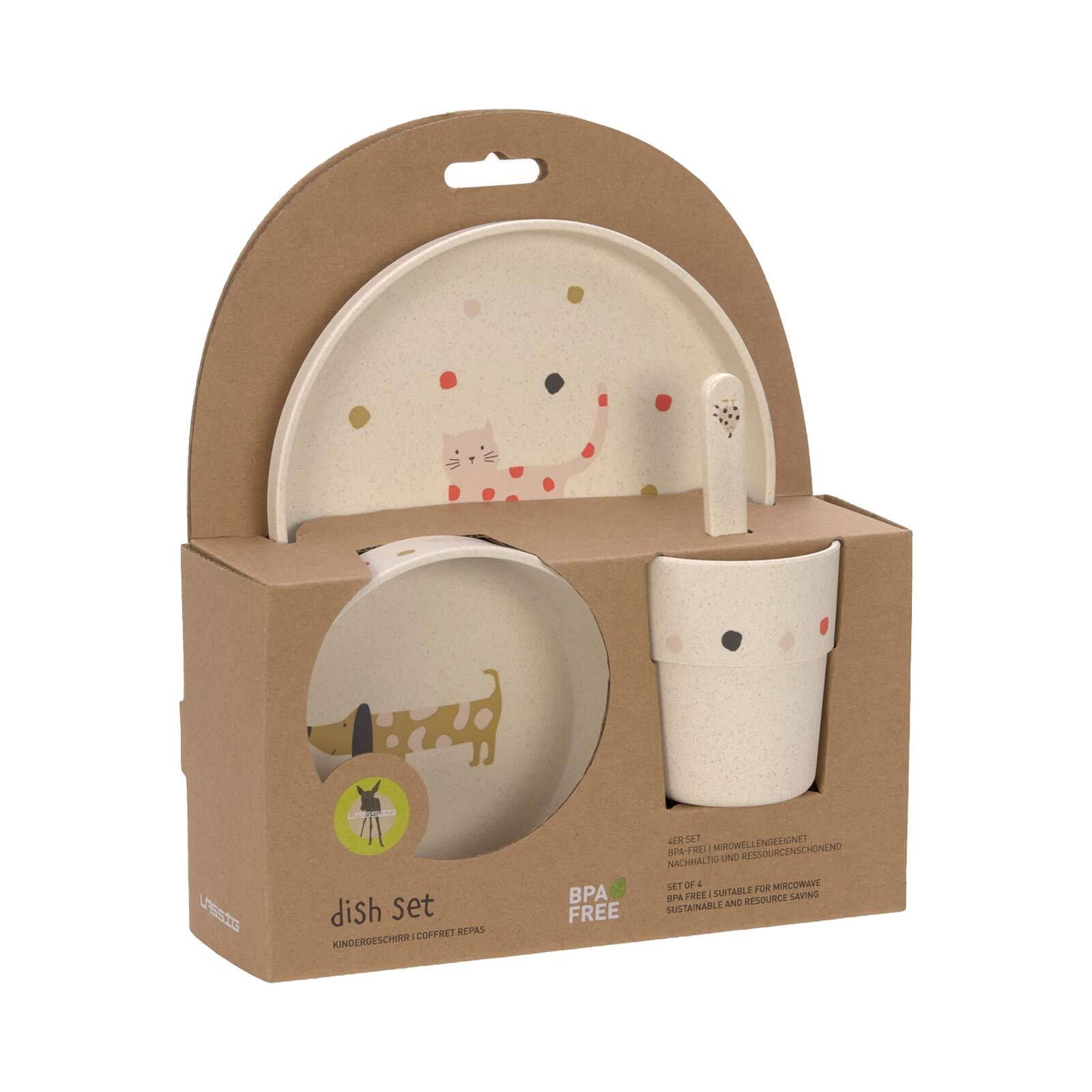 LÄSSIG Kindergeschirr-Set »Kinder-Geschirr-Set 4er Set«