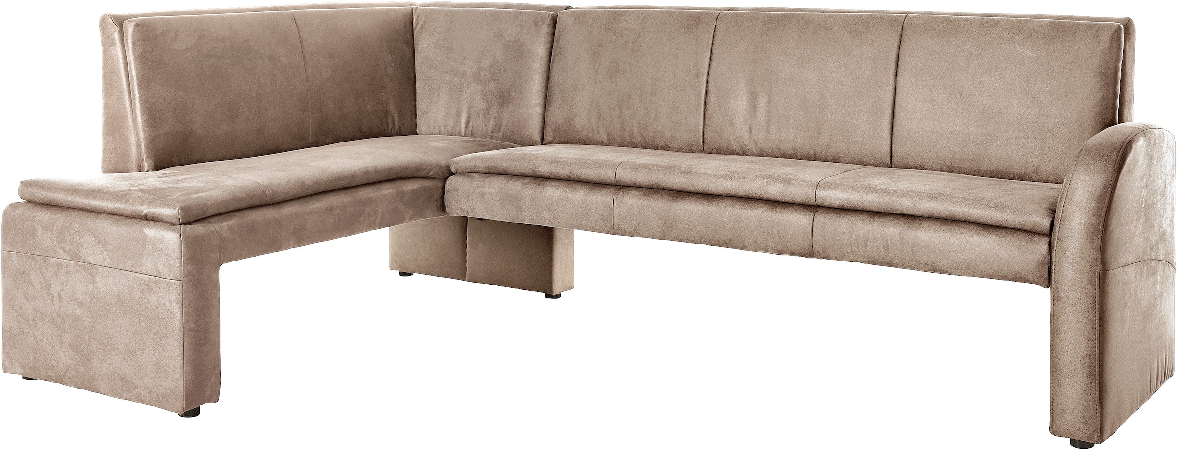 exxpo - sofa fashion Eckbank »Cortado, elegant und modern mit hohem Sitzkomfort«, hohe Bodenfreiheit, schöne Detailverarbeitung, wahlweise Lederbezug