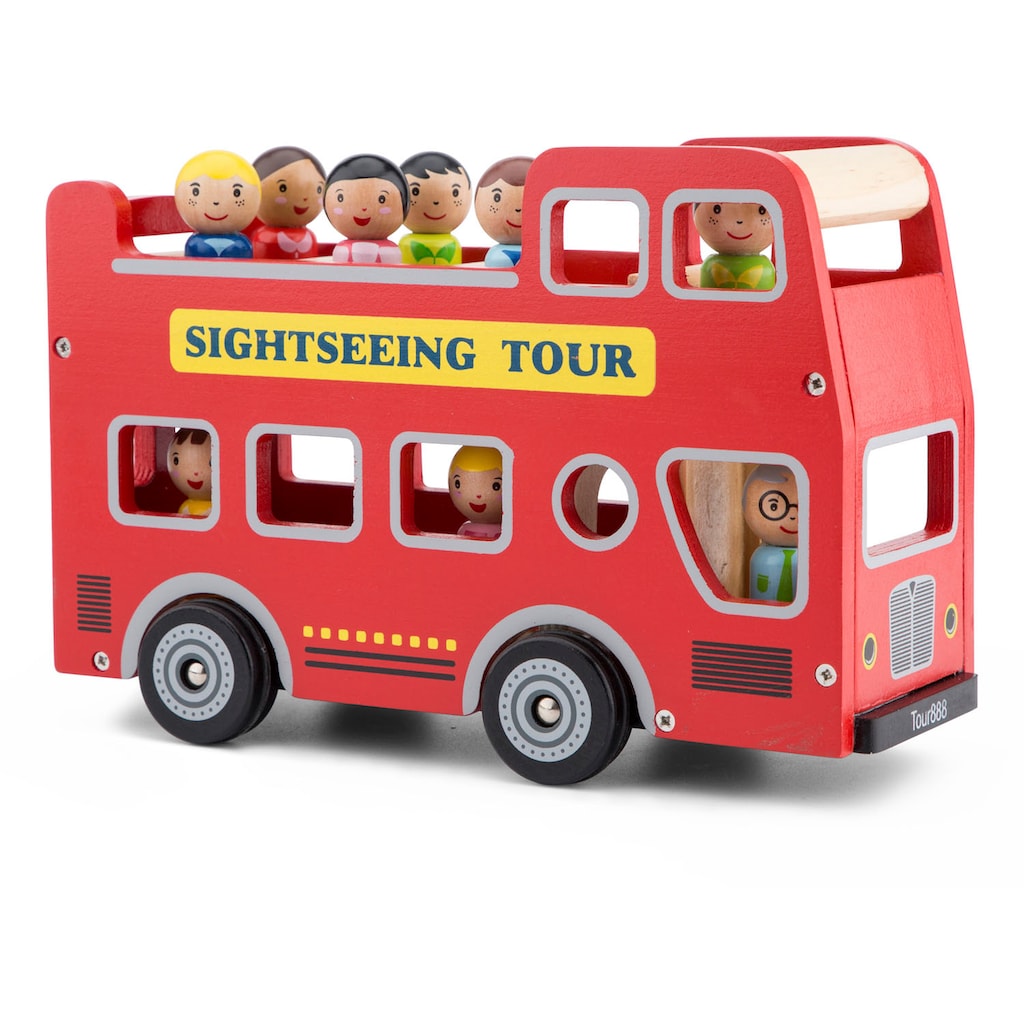 New Classic Toys® Spielzeug-Bus »Holzspielzeug, Little Driver - Sightseeing-Bus«