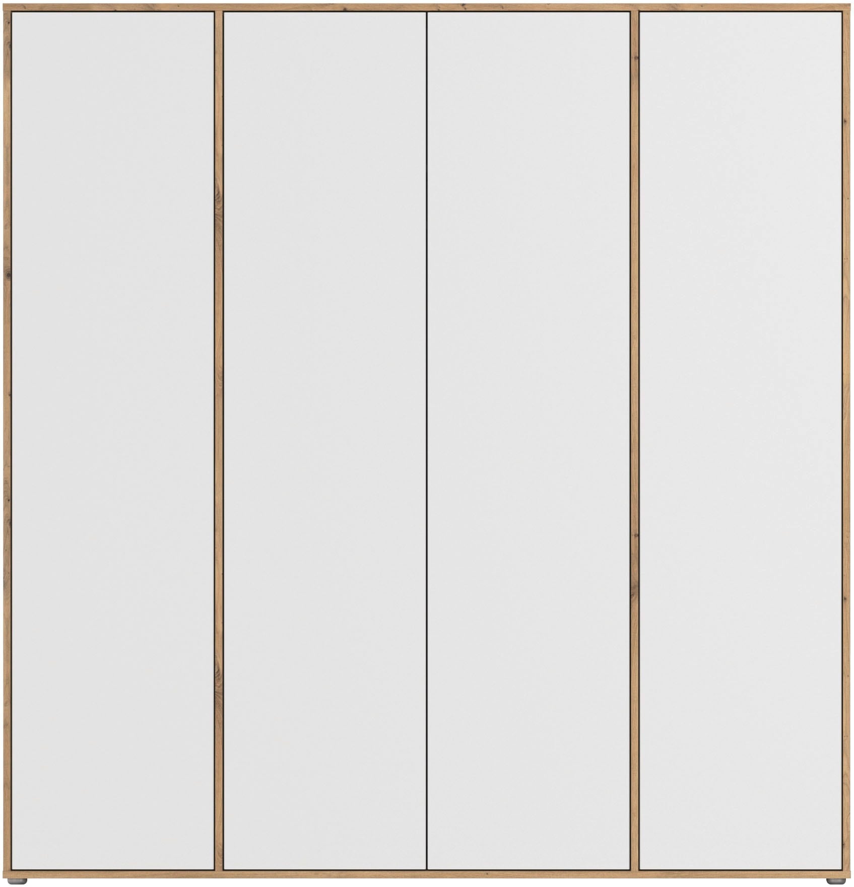 rauch Drehtürenschrank »Kleiderschrank Schrank Garderobe Wäscheschrank NABILA viel Stauraum«, (in 3 verschiedenen Ausstattungen BASIC/CLASSIC/PREMIUM), in 2 Breiten mit Push-to-Open Funktion TOPSELLER MADE IN GERMANY