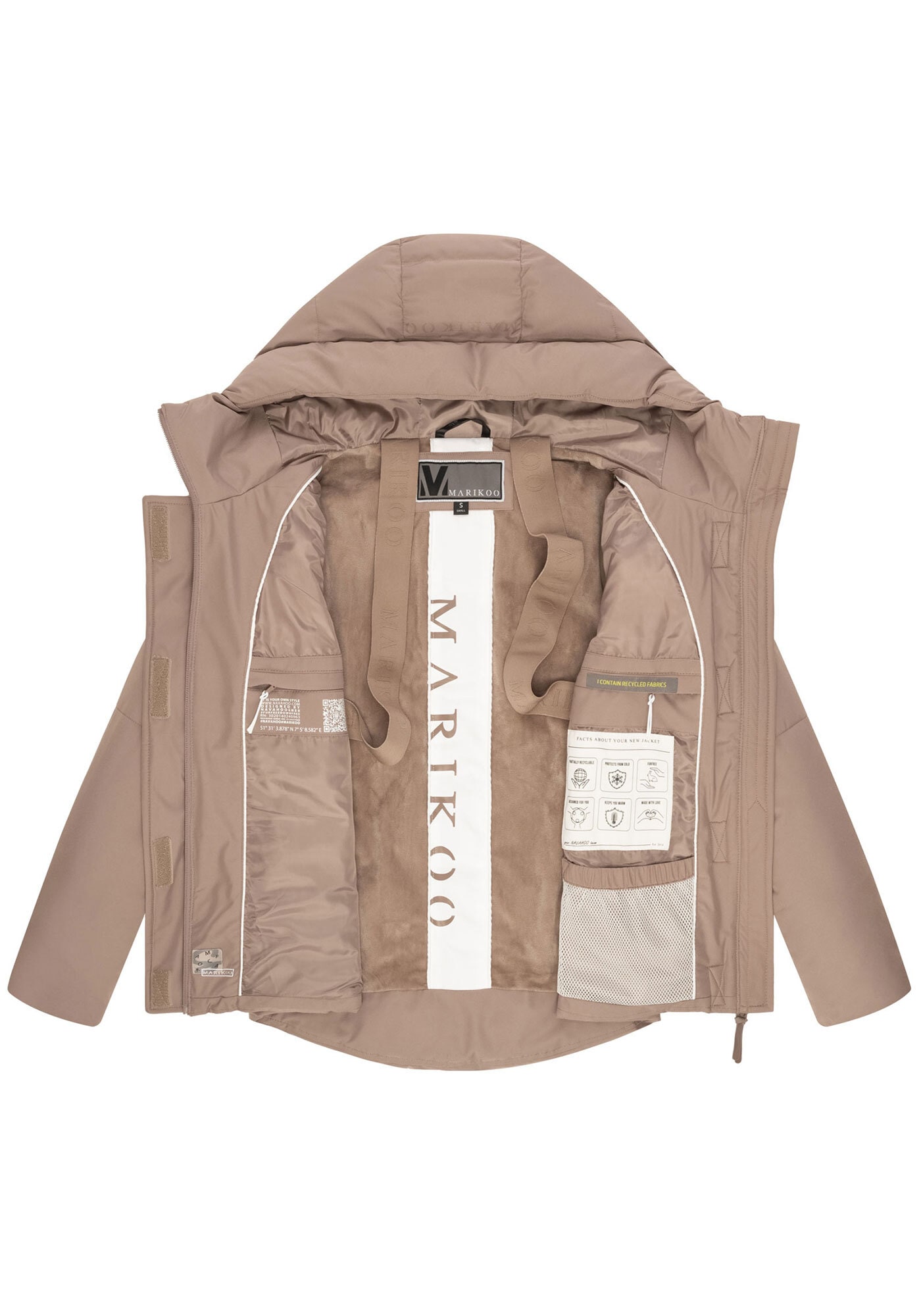 Marikoo Outdoorjacke »Marikoo Elira Damen Winterjacke N019«