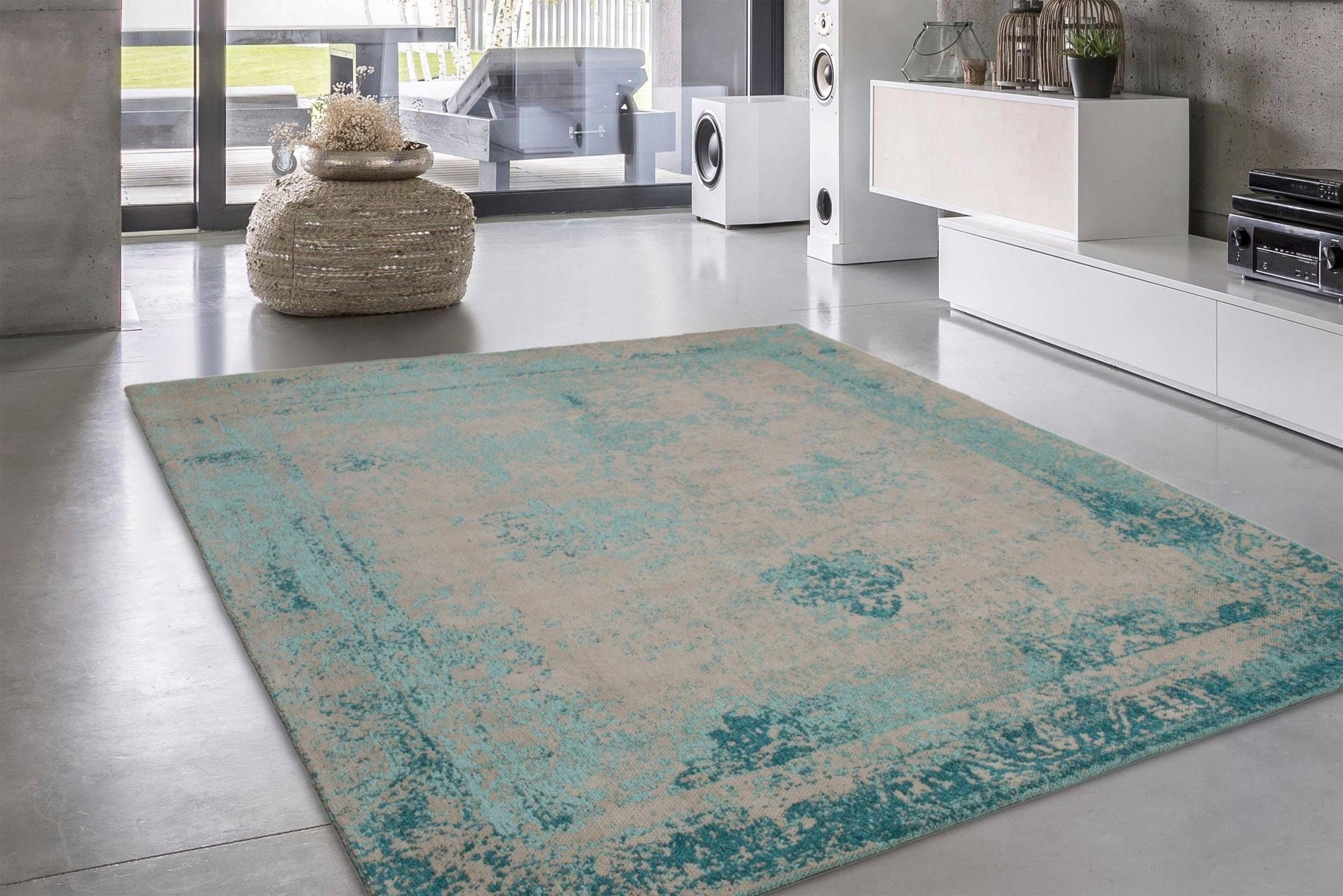 calo-deluxe Teppich »Hector 285« rechteckig 10 mm Höhe Vintage Design, Wohnzimmer