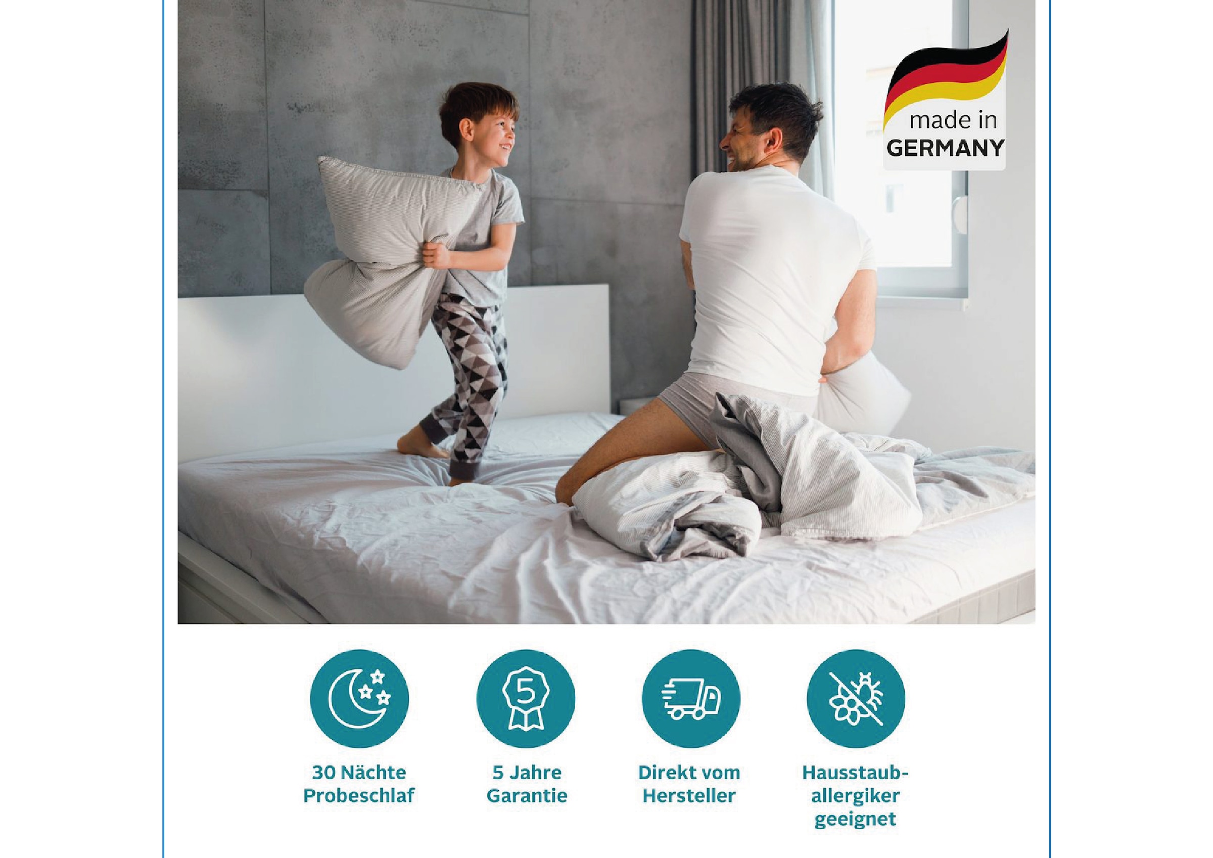 OTTO home Hybridschaum-Matratze »NEUHEIT, PREMIUM Flipper, 90x200, 140x200 cm, langlebige Qual. RG 39« 25 cm hoch Raumgewicht: 39 kg/m³ 1 Stk. tlg. vier unterschiedlich feste Liegeseiten, in H2+3/H3+4/H4+H5, wendbar
