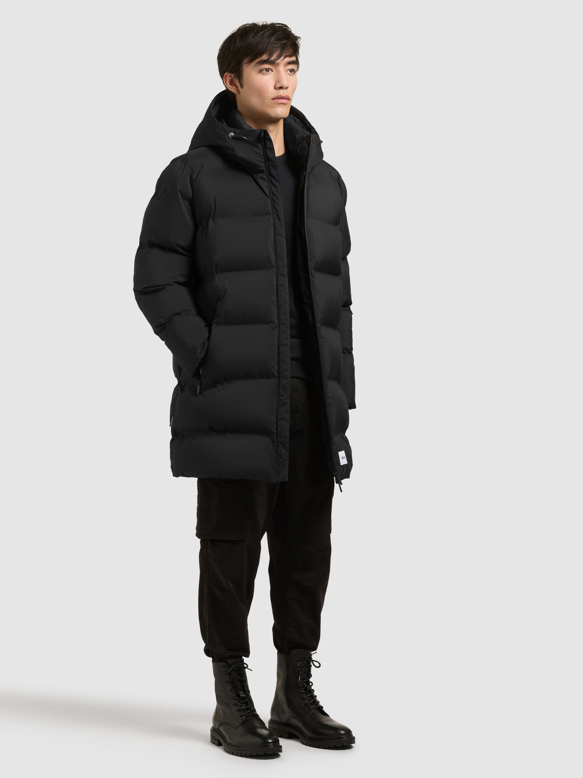 khujo Steppmantel »CADE« Taschenbeutel aus Fleece