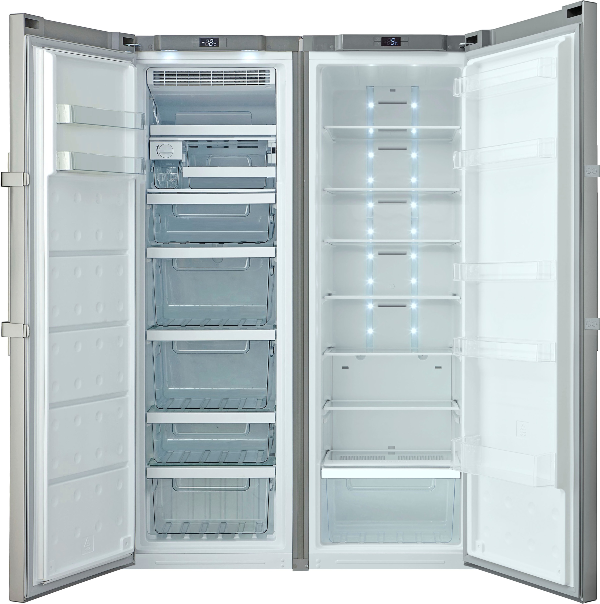 Amica Vollraumkühlschrank, VKS 358 100 breit mit E, cm hoch, 185,5 Garantie XXL cm 59,5 3 Jahren