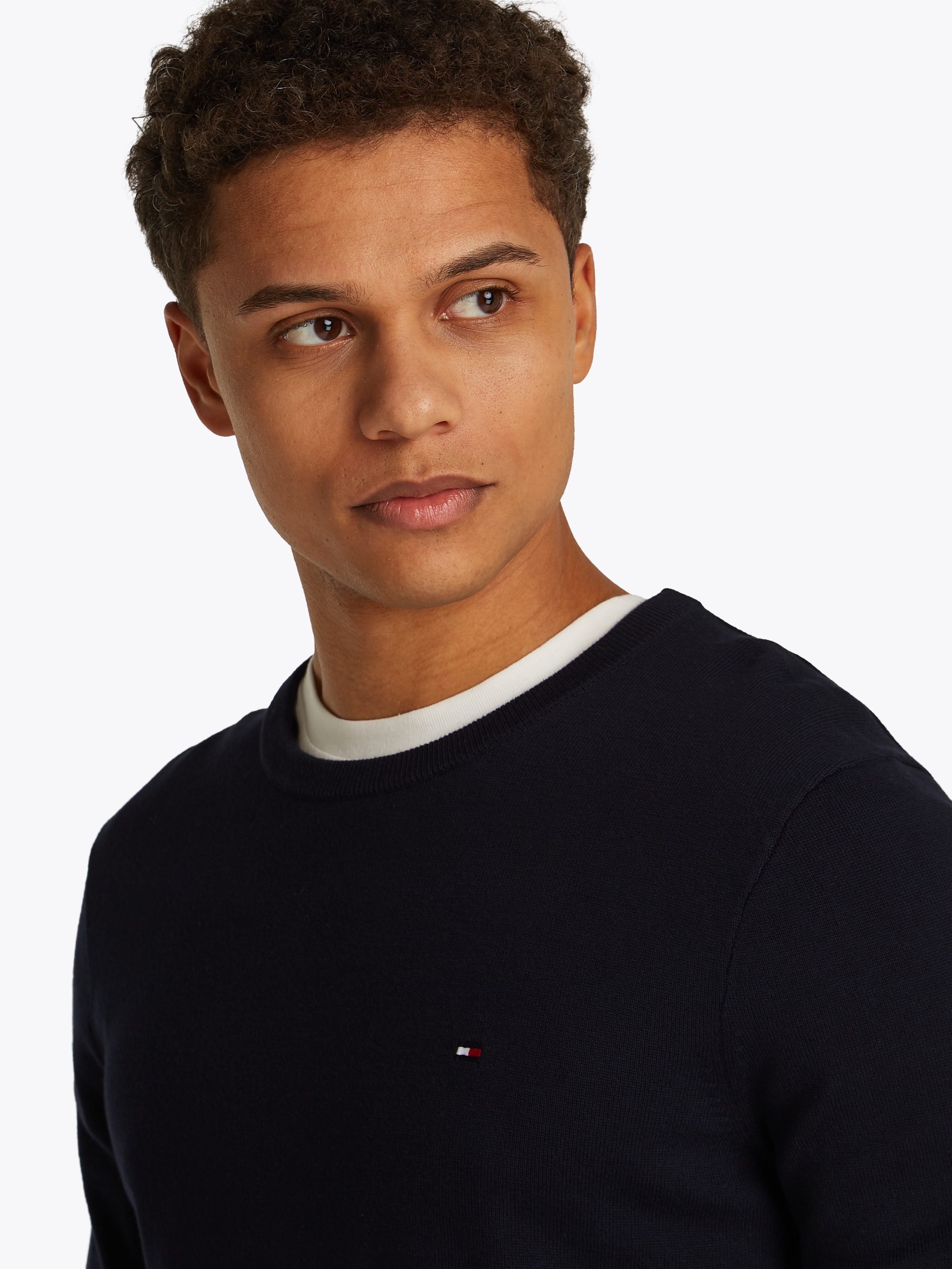 Tommy Hilfiger Rundhalspullover »ESSENTIAL COTTON CREW NECK«