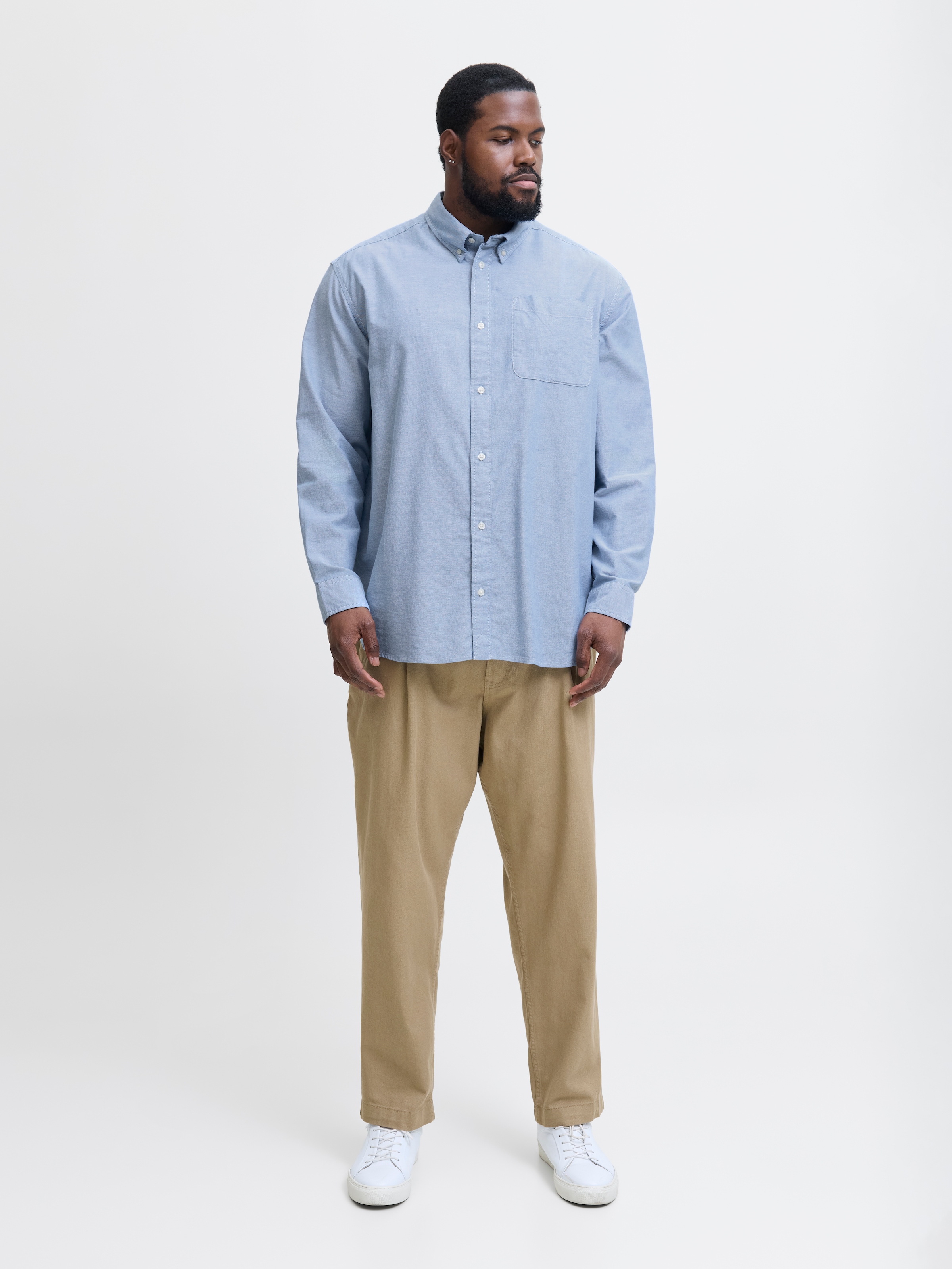 Jack & Jones PlusSize Langarmhemd »JPRBLUBROOK OXFORD SHIRT L/S NOOS PLS«