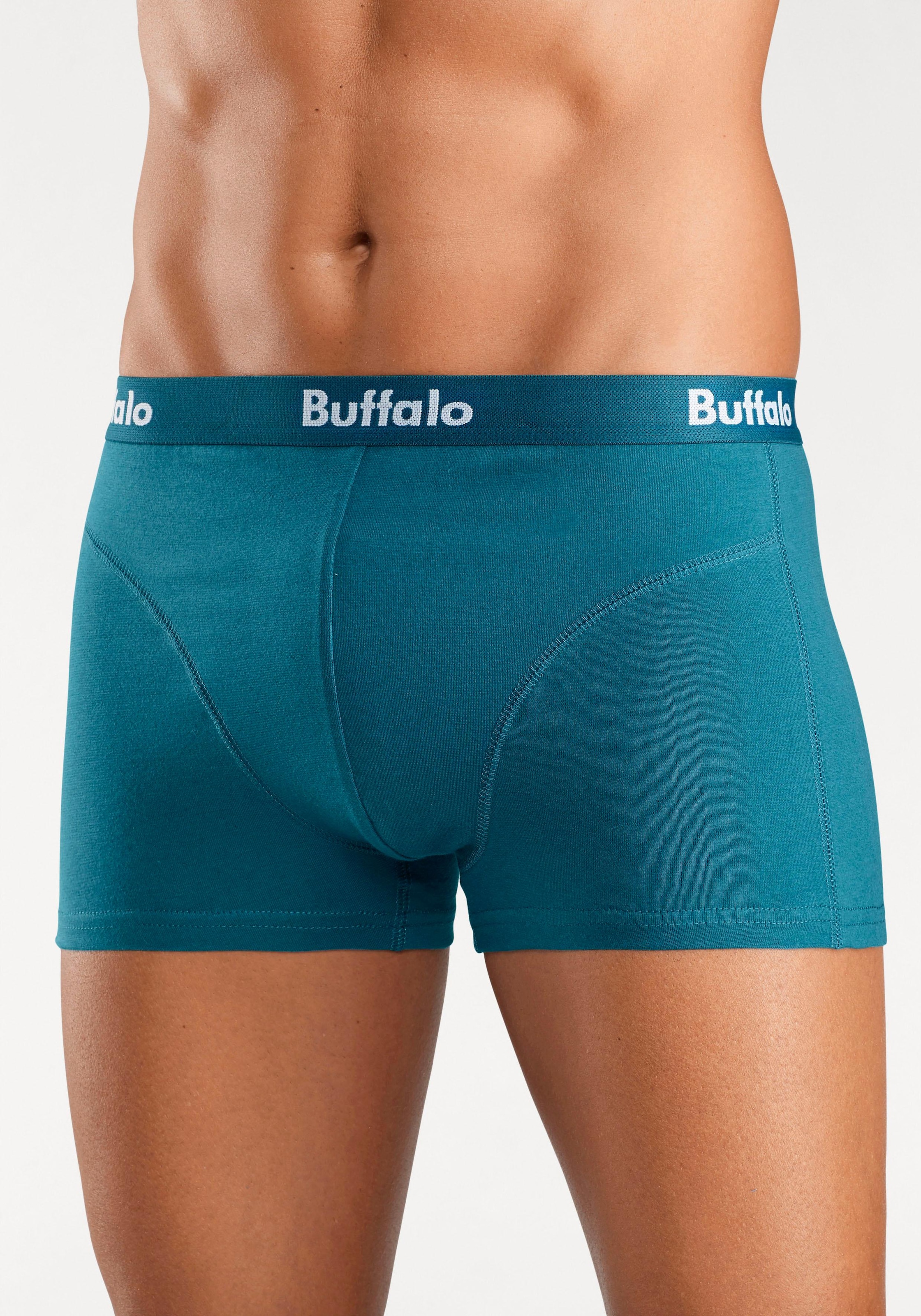 Buffalo Boxer »Boxershorts für Herren«, (Packung, 3 St.), mit Overlock-Nähten vorn