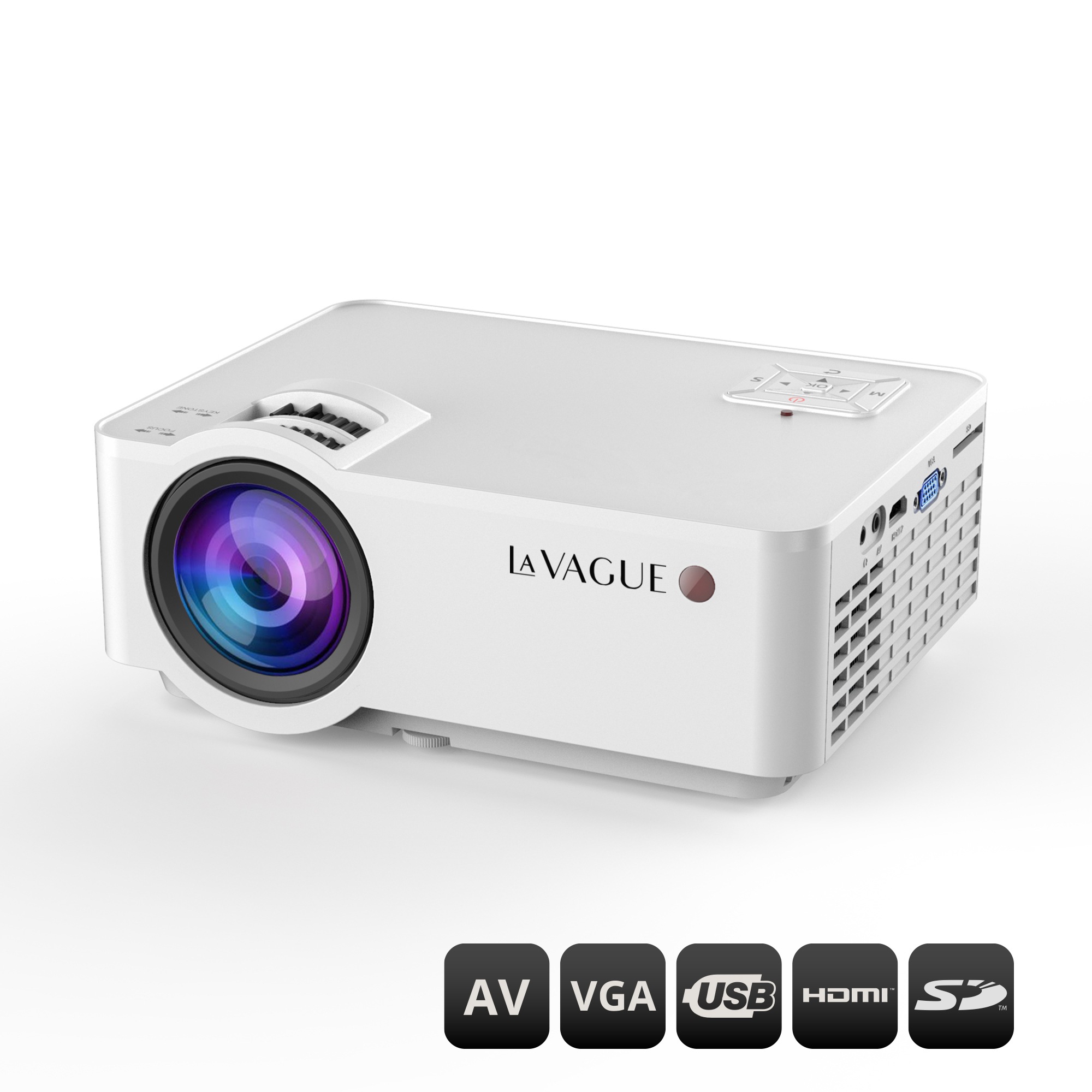 LA VAGUE LCD-Beamer »LED-Projektor LV-HD320«, Interner Lautsprecher