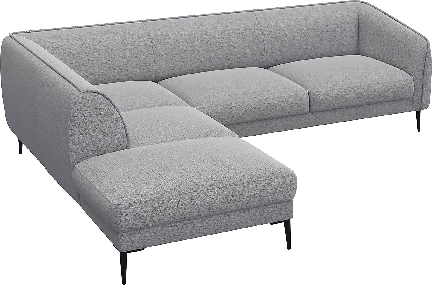 FLEXLUX Ecksofa »Belle Designsofa, L-Form, B/T 268/209 cm«, Skandinavisches Design, In hochwertiger Verarbeitung