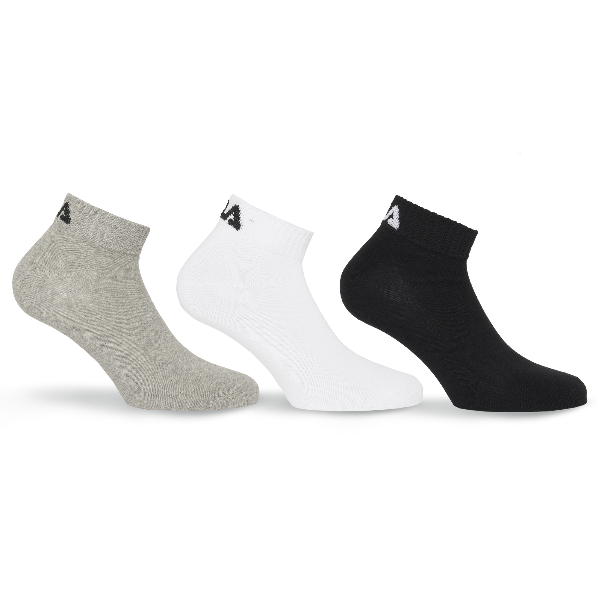 Fila Kurzsocken »UNISEX INVISIBLE PLAIN SOCKS« 3 Paar tlg. mit Logostickerei
