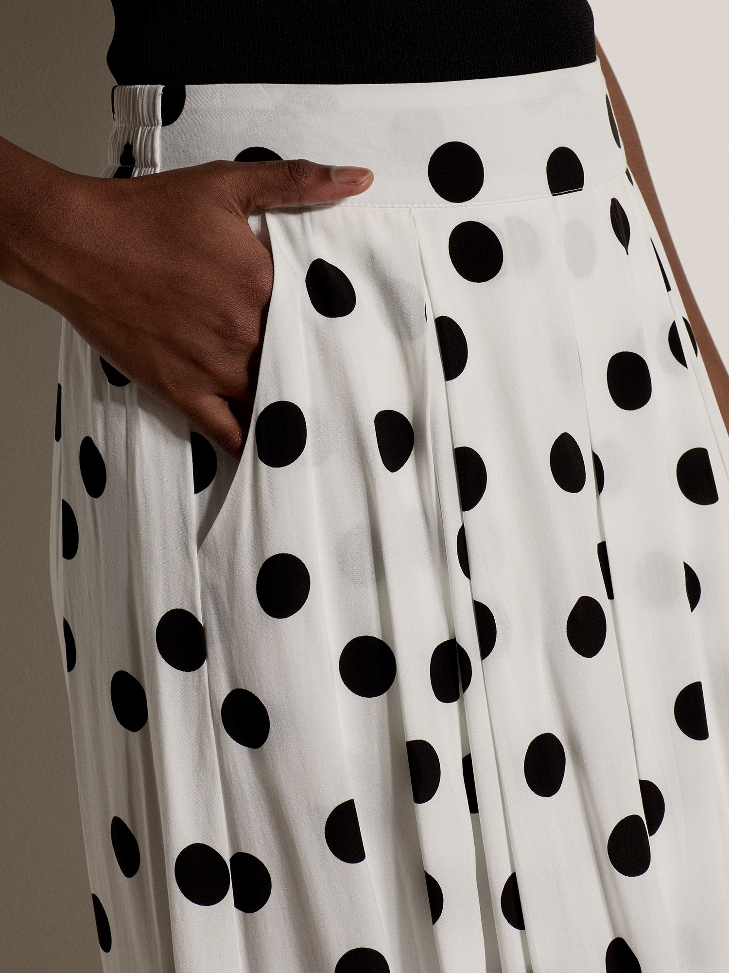 Apricot A-Linien-Rock »Midi-Rock in A-Linie« mit Polka-Dots