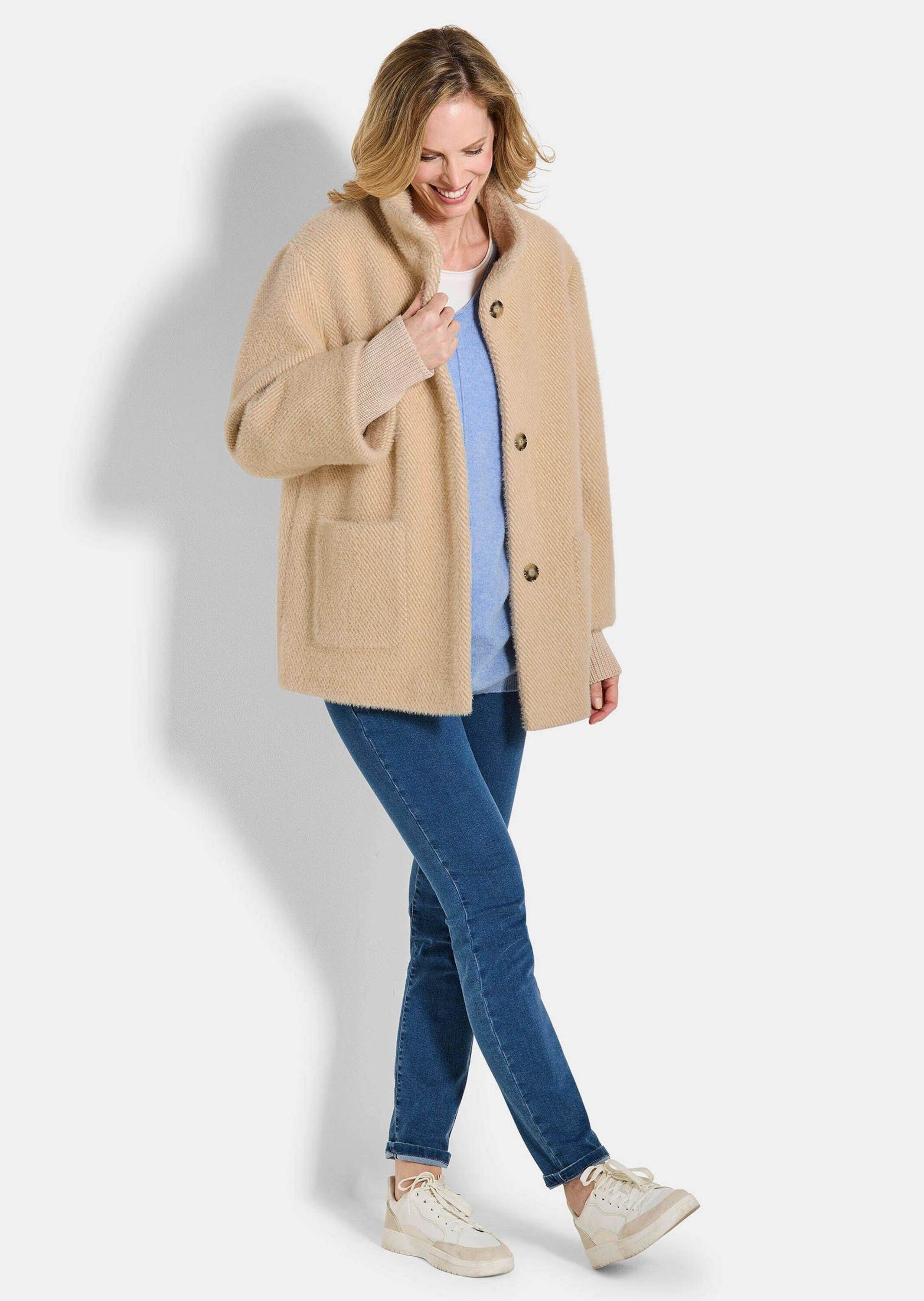 GOLDNER Kurzjacke »Modische Jacke mit Strickbündchen«