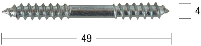 GARESA Stangenverbinder »Vollholzstangen (Stockschraube)«, (1 St.), Stockschraube zum Verbinden von 2 Holzstangen von "Garesa"