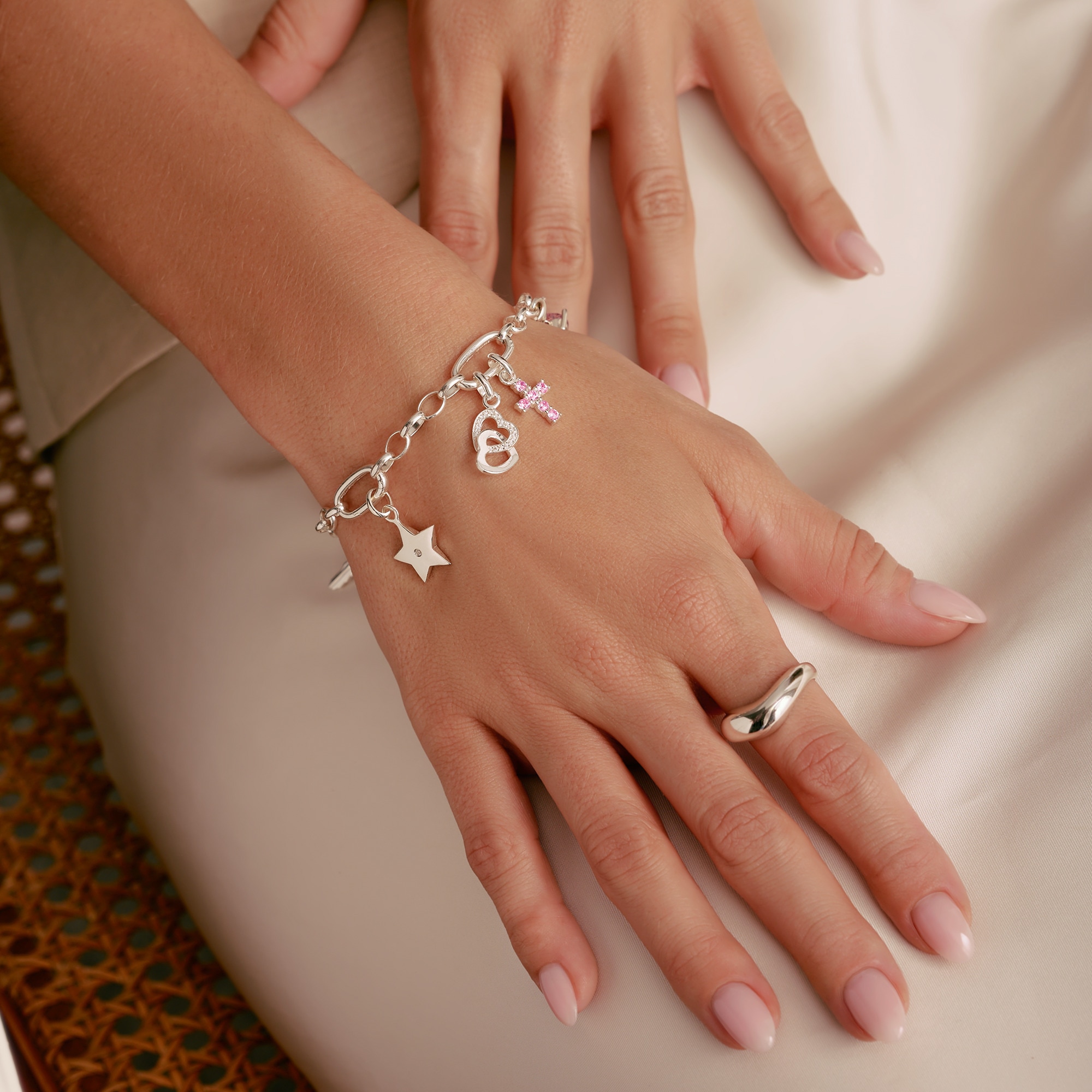 THOMAS SABO Charm Stern »Charm Stern der Hoffnung - Connect« mit Zirkonia (synth.)