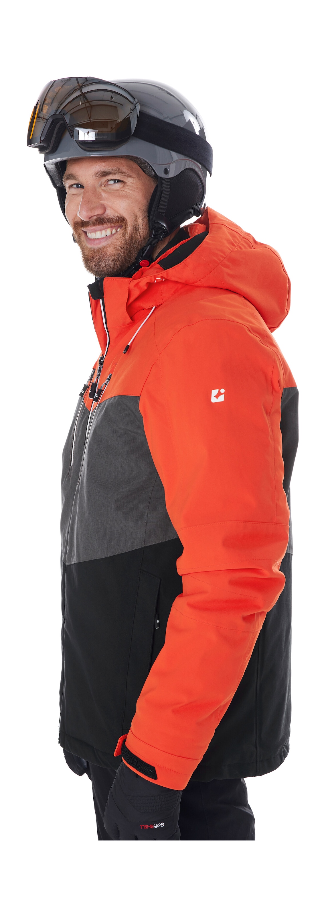 Killtec Skijacke »KSW 45 MN SKI JCKT« Trendige, wasserdichte Skijacke mit abnehmbarer Kapuze und Schneefang