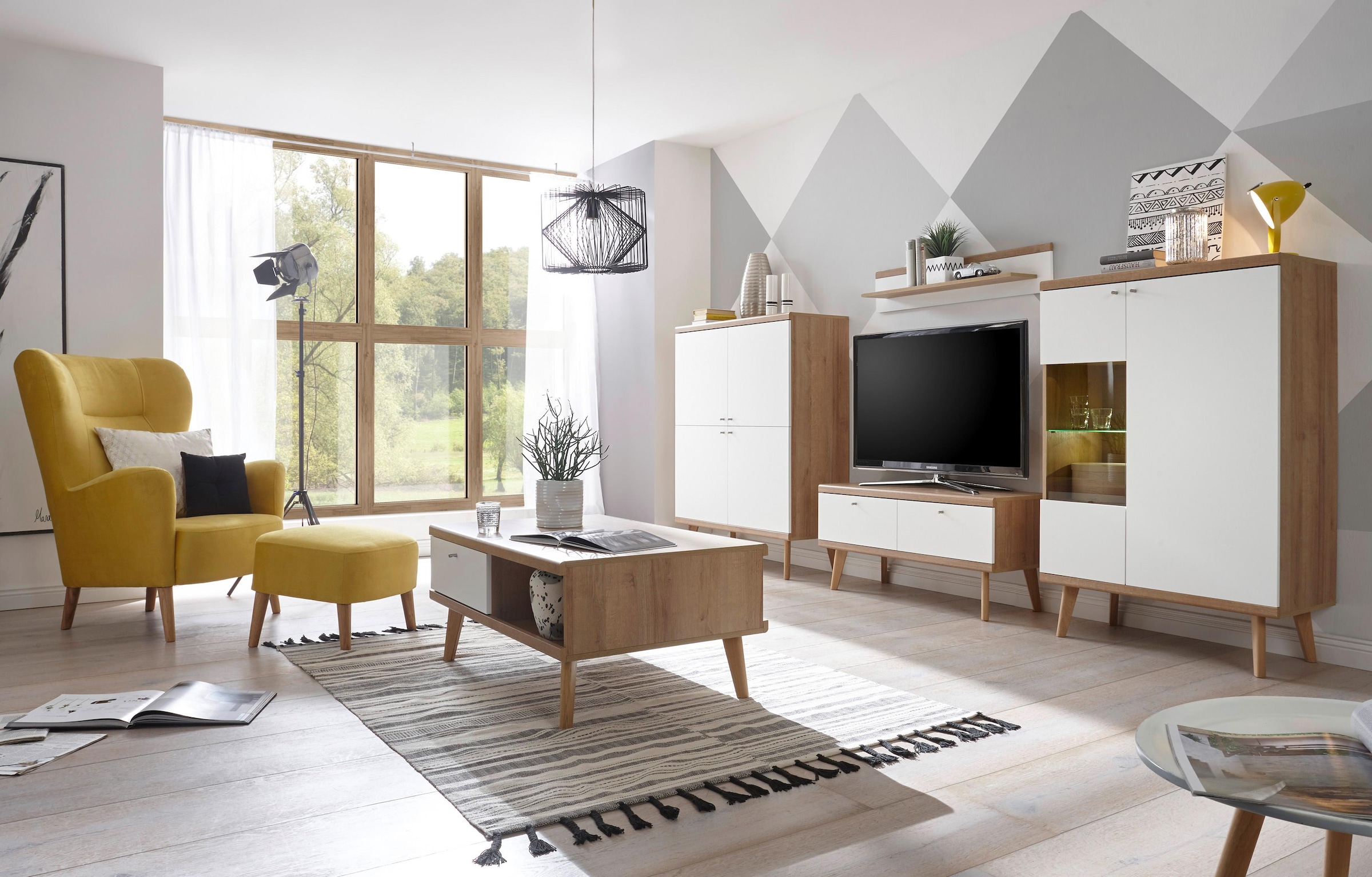 andas cm, Rechnung aus 134 kaufen Vitrine Höhe Collection auf Design, Scandi der Home »Merle«, freundin