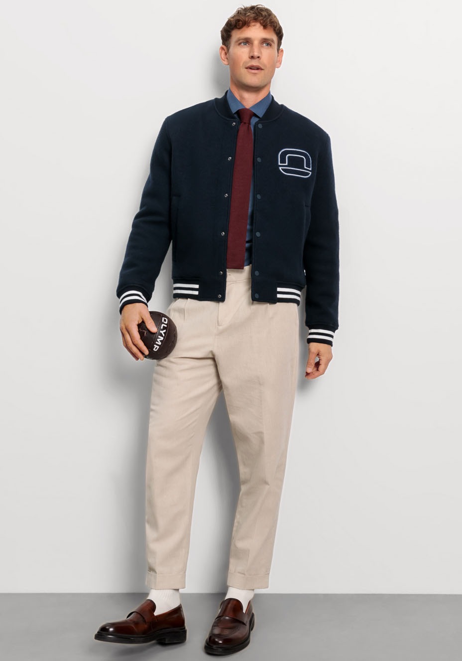 OLYMP Collegejacke »OLYMP Wirk Casual«, im angesagten Preppy-Look