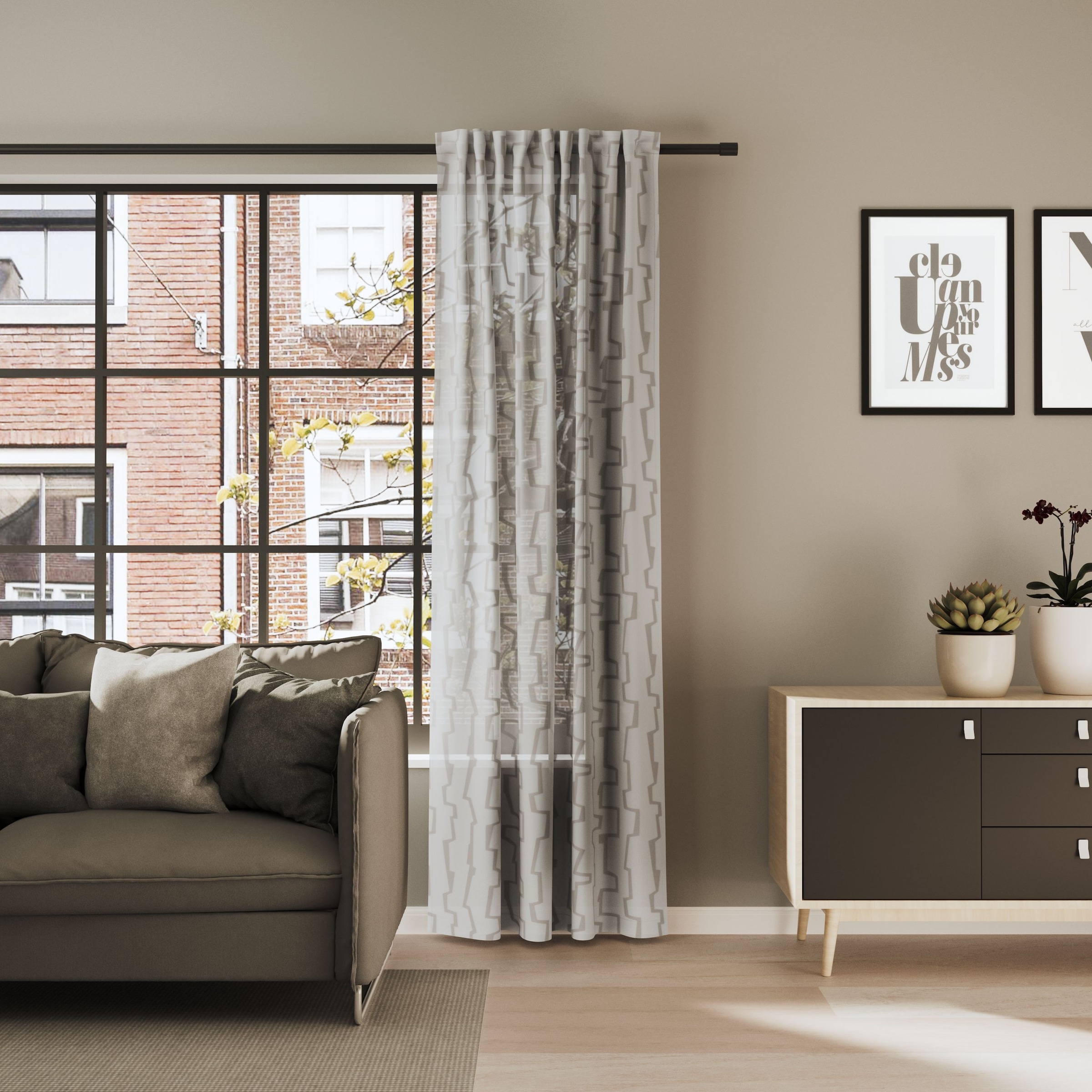 Neutex for you! Vorhang »CARARO« Multifunktionsband 1 Stk. tlg. Buntweber mit abstrakter Längsmusterung