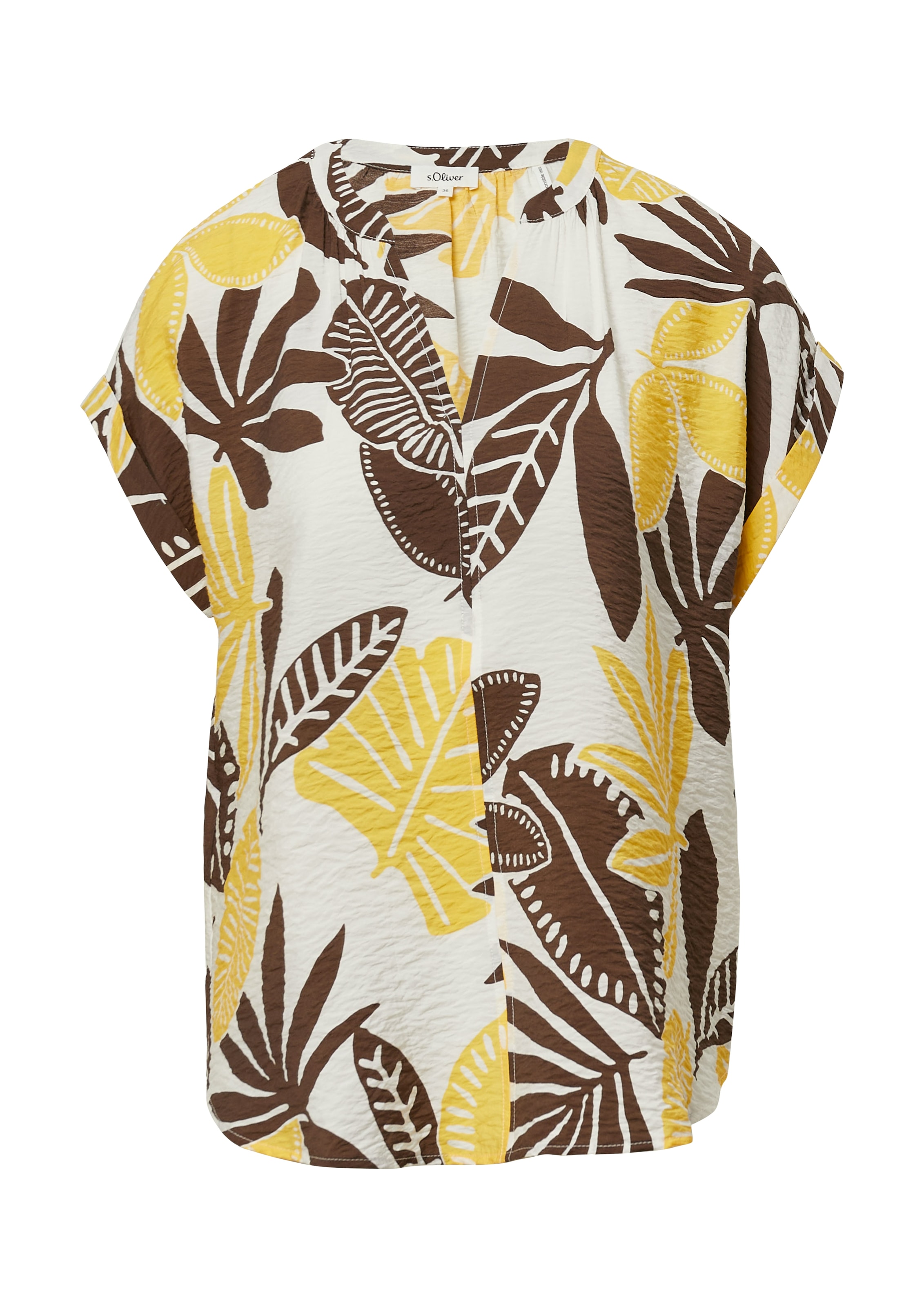 s.Oliver Druckbluse, mit Raff-Details