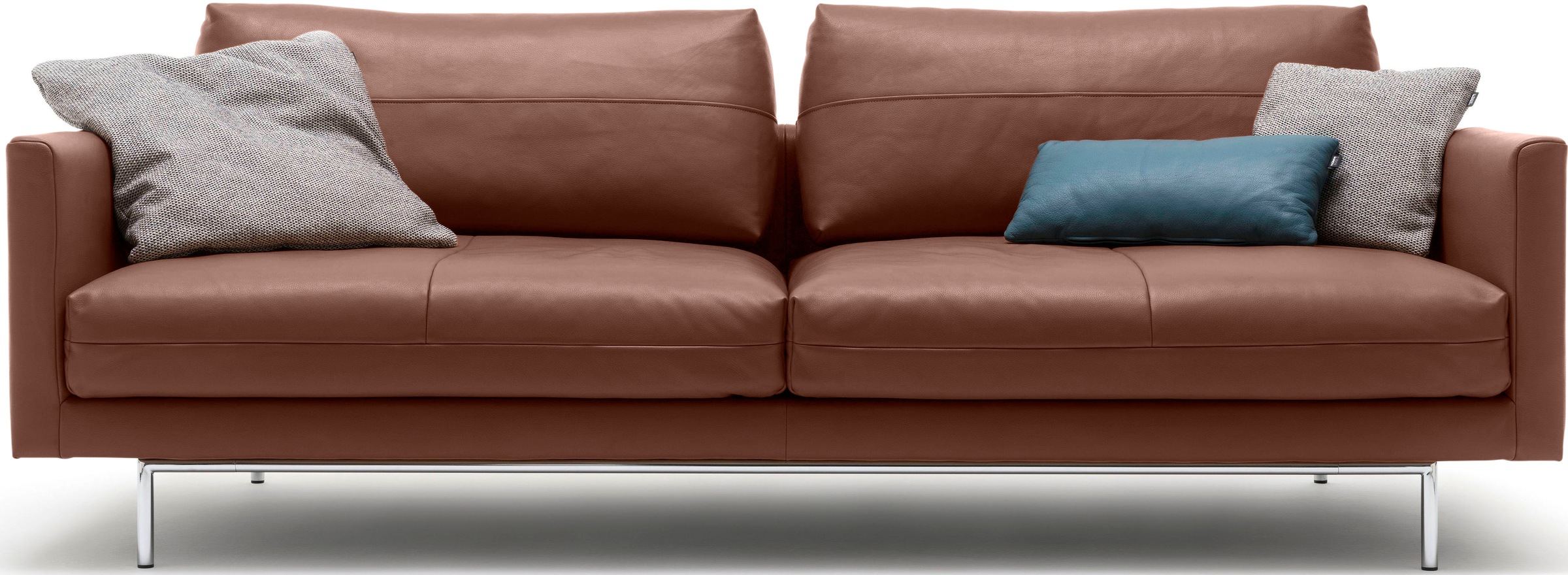 Creation BY ROLF BENZ 3-Sitzer »CR.414, Designsofa, edles Sofa, Loungesofa, Ledersofa, klares Design«, aus Leder oder Chenille, erstklassiger Sitzkomfort, legere Polsterung