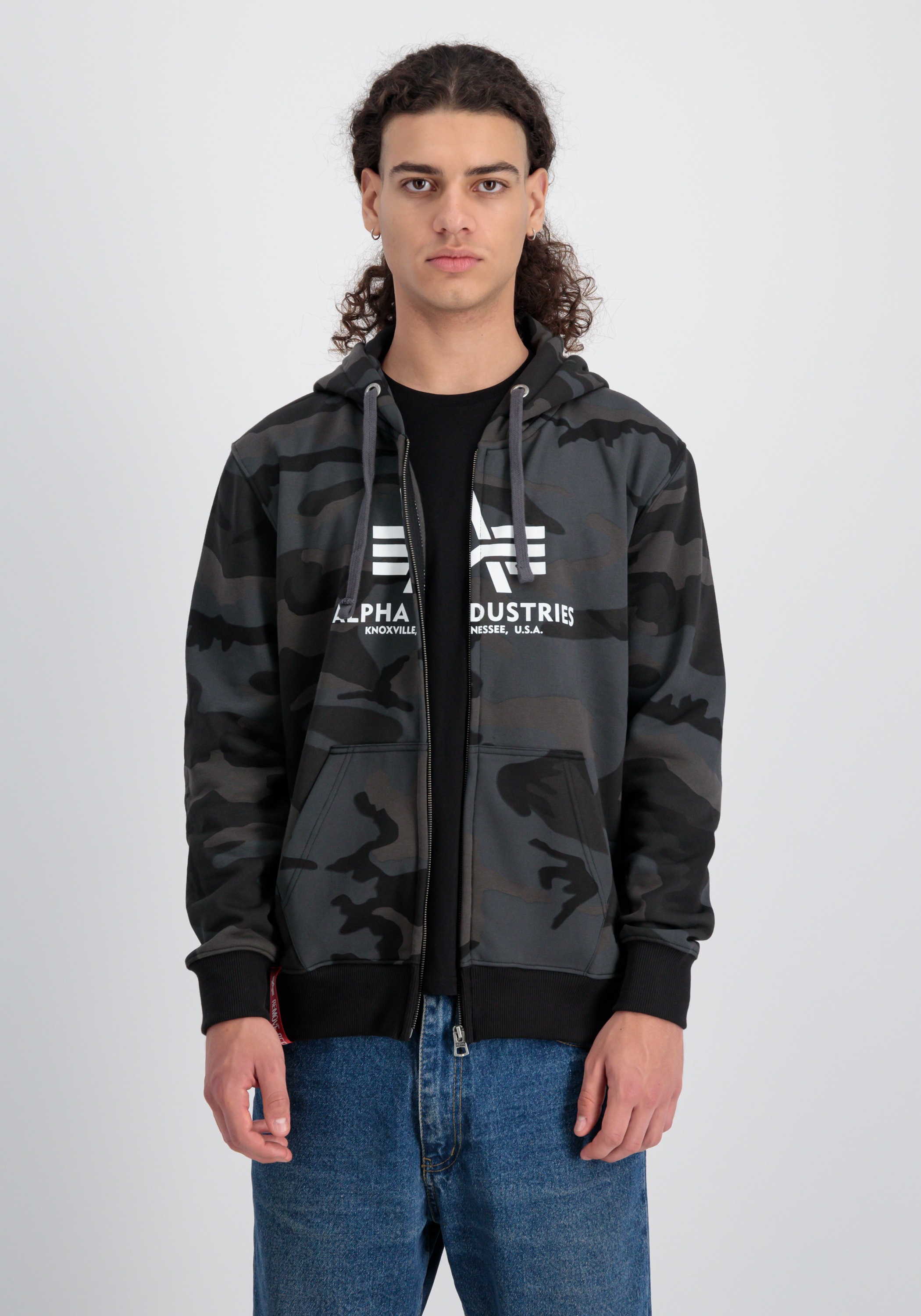 Alpha Industries Hoodie »Alpha Industries Men - Hoodies Basic Zip Hoodie Camo«