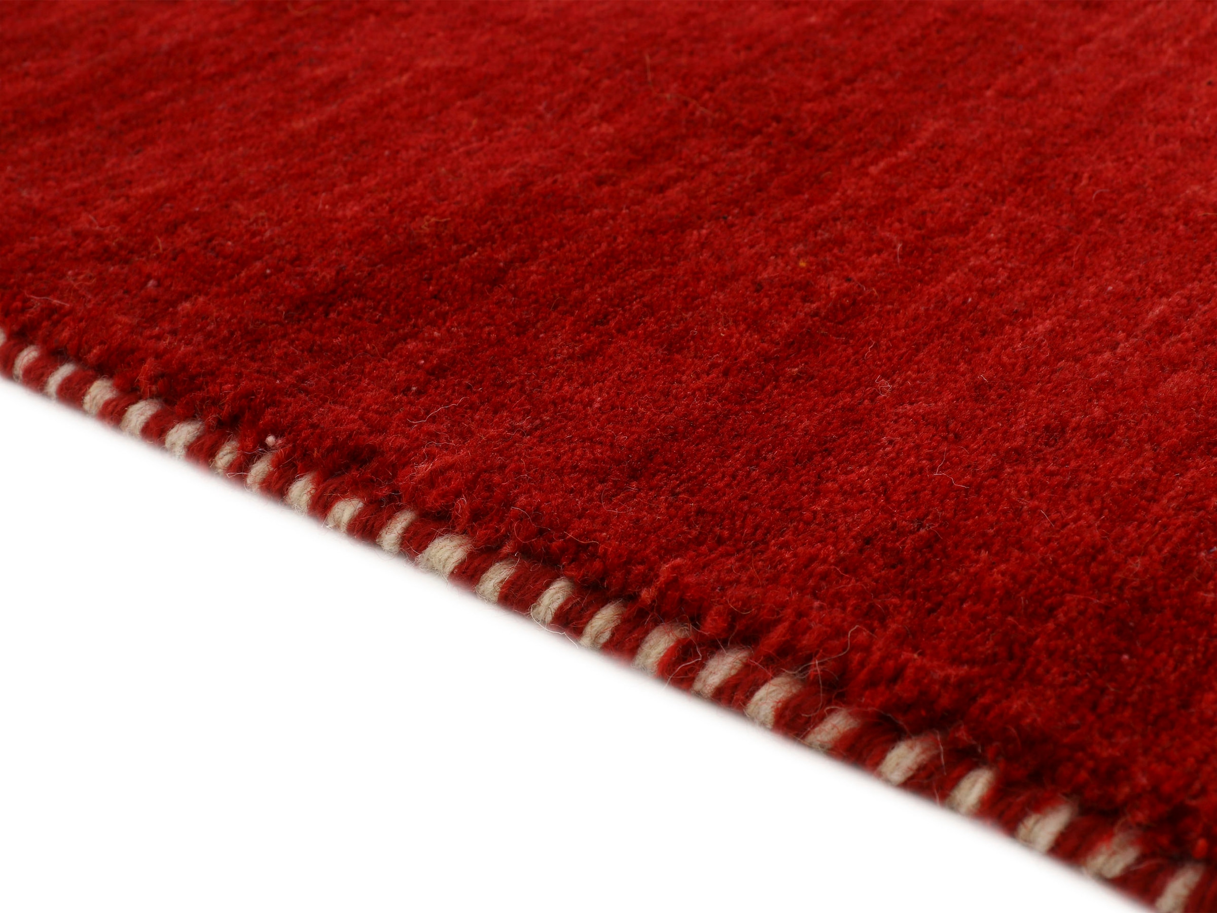 carpetfine Wollteppich »Gabbeh Uni, auch als Läufer und Rund erhältlich«, rechteckig, 15 mm Höhe, reine Wolle, handgewebt, Gabbeh Loom Tiermotiv, große Farbauswahl
