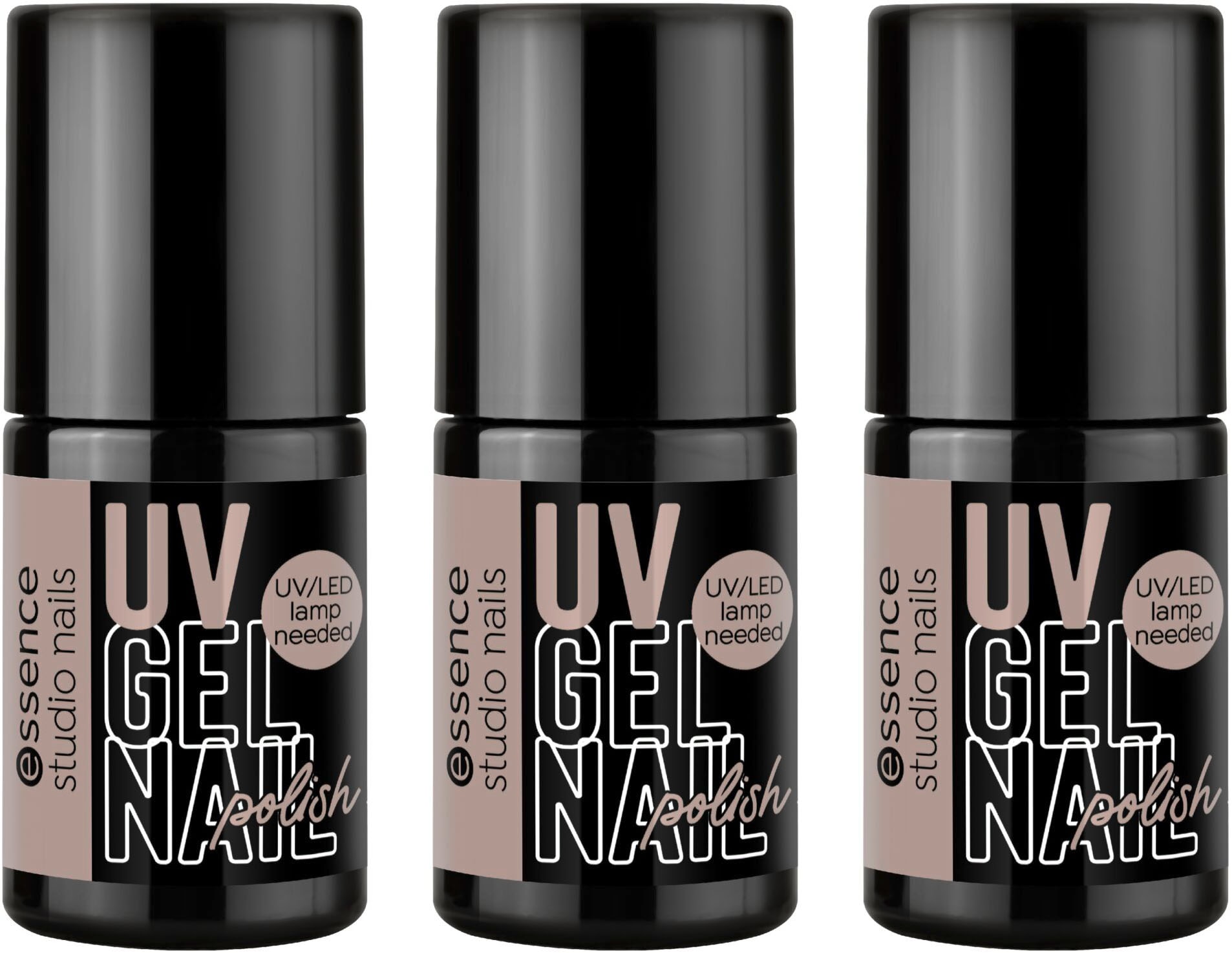 Nagellack »studio nails UV GEL NAIL polish«, (Set, 3 tlg.)