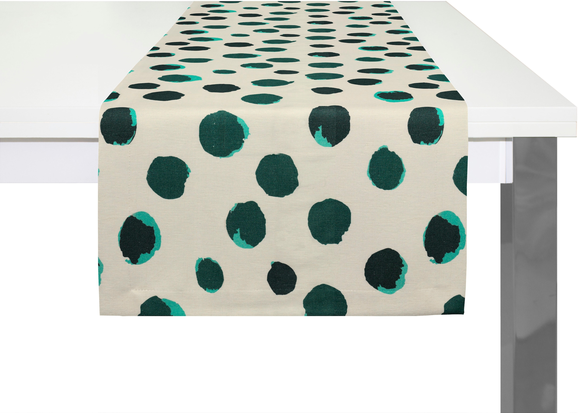 Adam Tischläufer "Dots" aus Bio-Baumwolle,Made in Germany