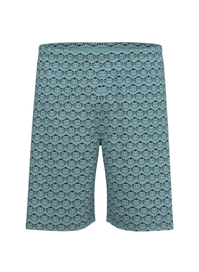 Trigema Bermudas »TRIGEMA Pyjama Shorts mit Allover-Muster "Äffchen"«