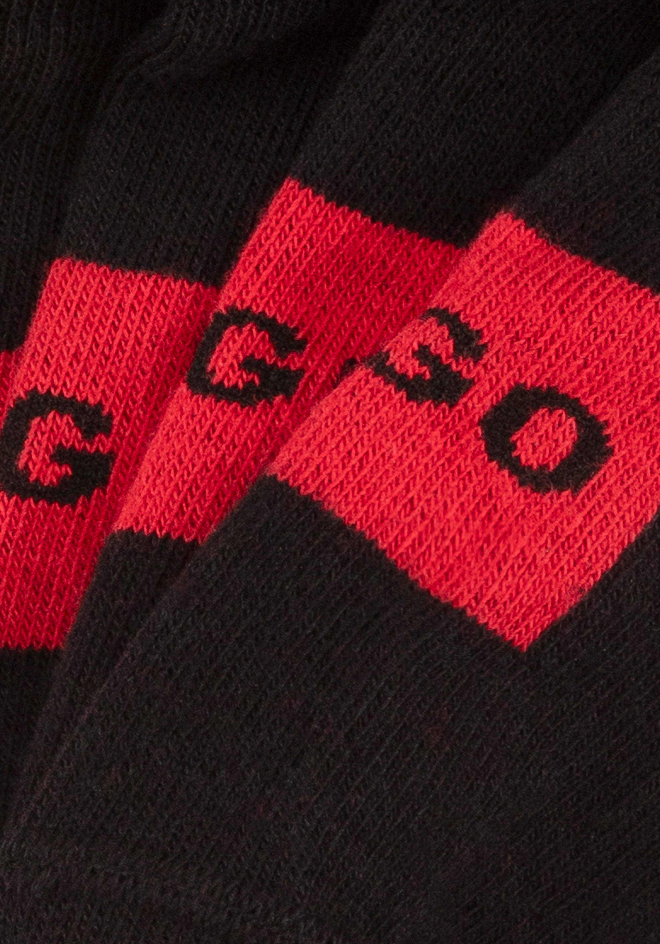HUGO Underwear Freizeitsocken »3P LC LABEL CC«, (Packung, 3 Paar), mit Logostickerei