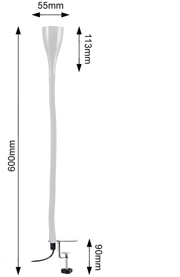 3 Nachttisch-Lampe »Sirius«, | flammig-flammig, LED LED XXL B.K.Licht 1 Klemmleuchte Büroleuchte mit Schreibtisch Jahren Garantie Tischleuchte kaufen dimmbar online