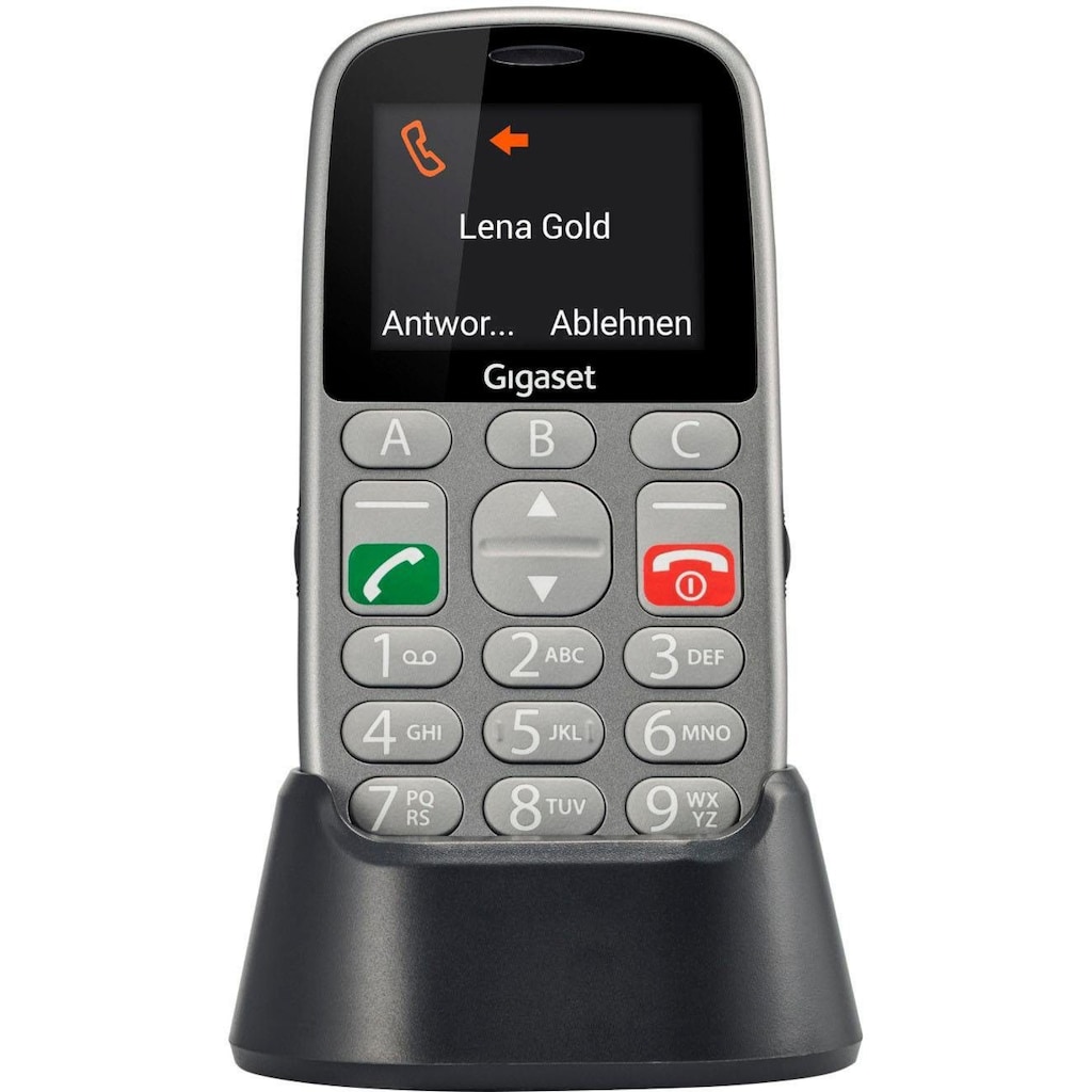 Gigaset Handy »Gigaset GL390«, titansilberfarben, 5,08 cm/2,2 Zoll