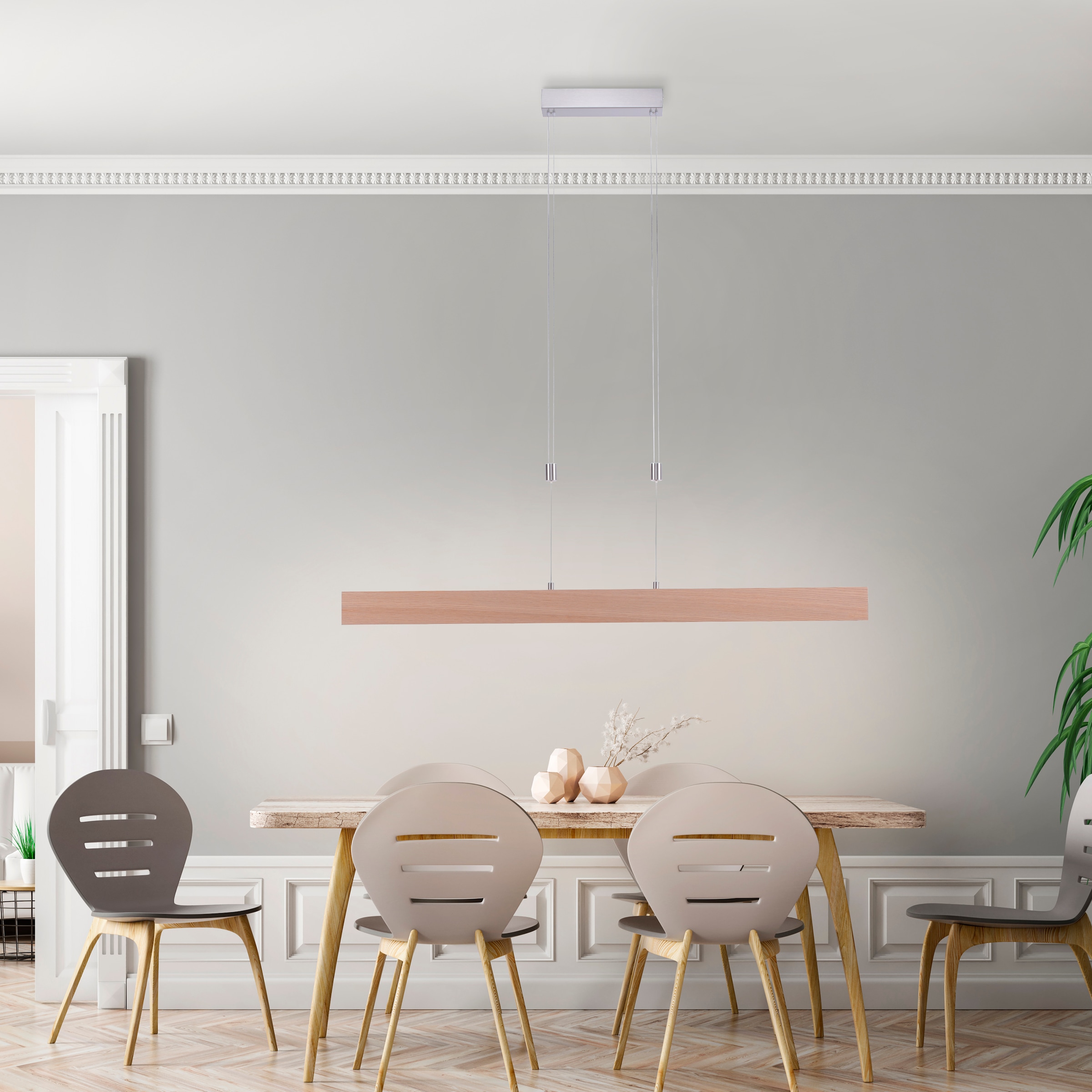 JUST LIGHT LED Deckenleuchte »AMANDA«, 1 flammig, Leuchtmittel LED-Board | LED fest integriert, dimmbar über Touchdimmer